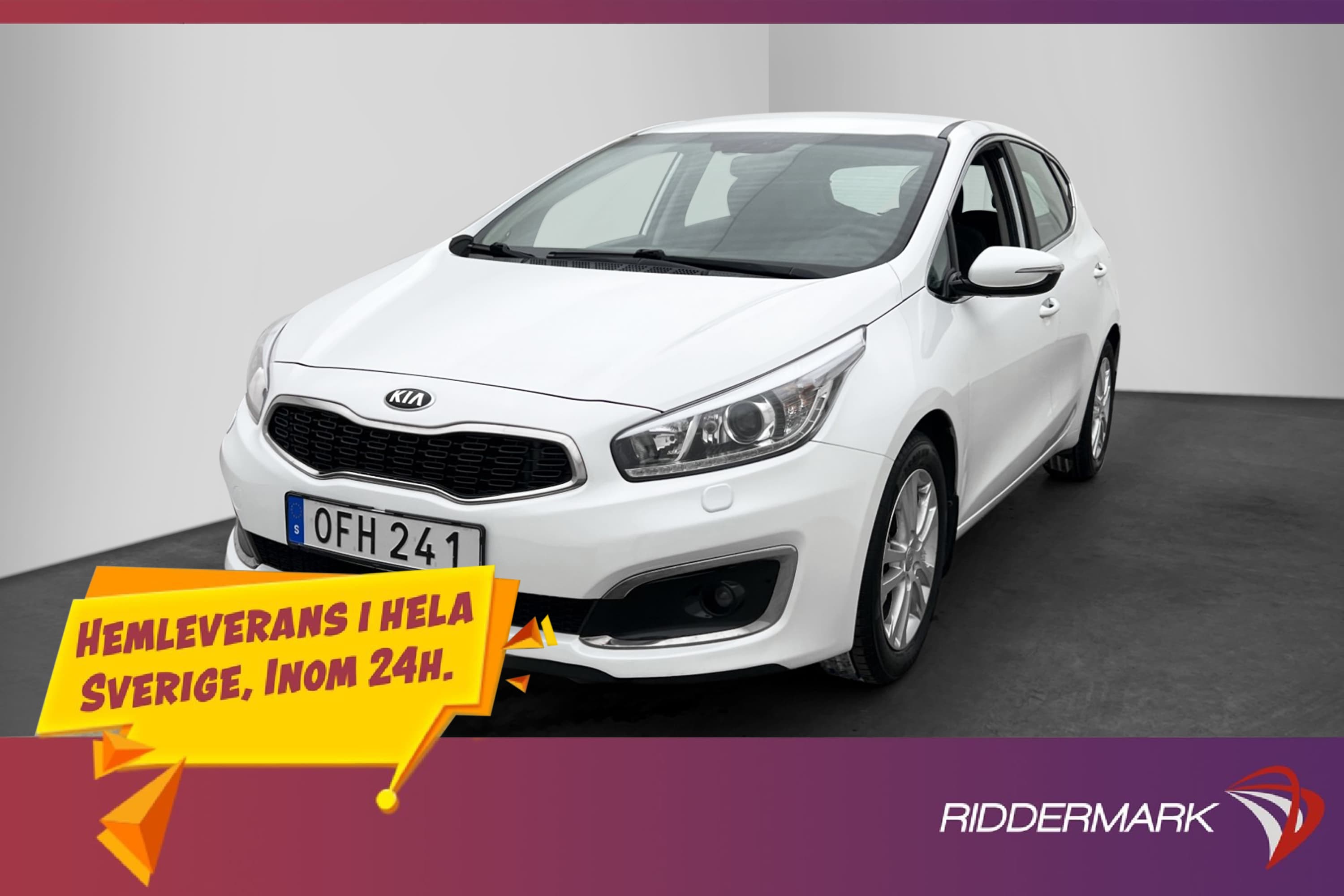 Kia Ceed 1.6 136hk Komfort P-Sensorer Rattvärme Farthållare