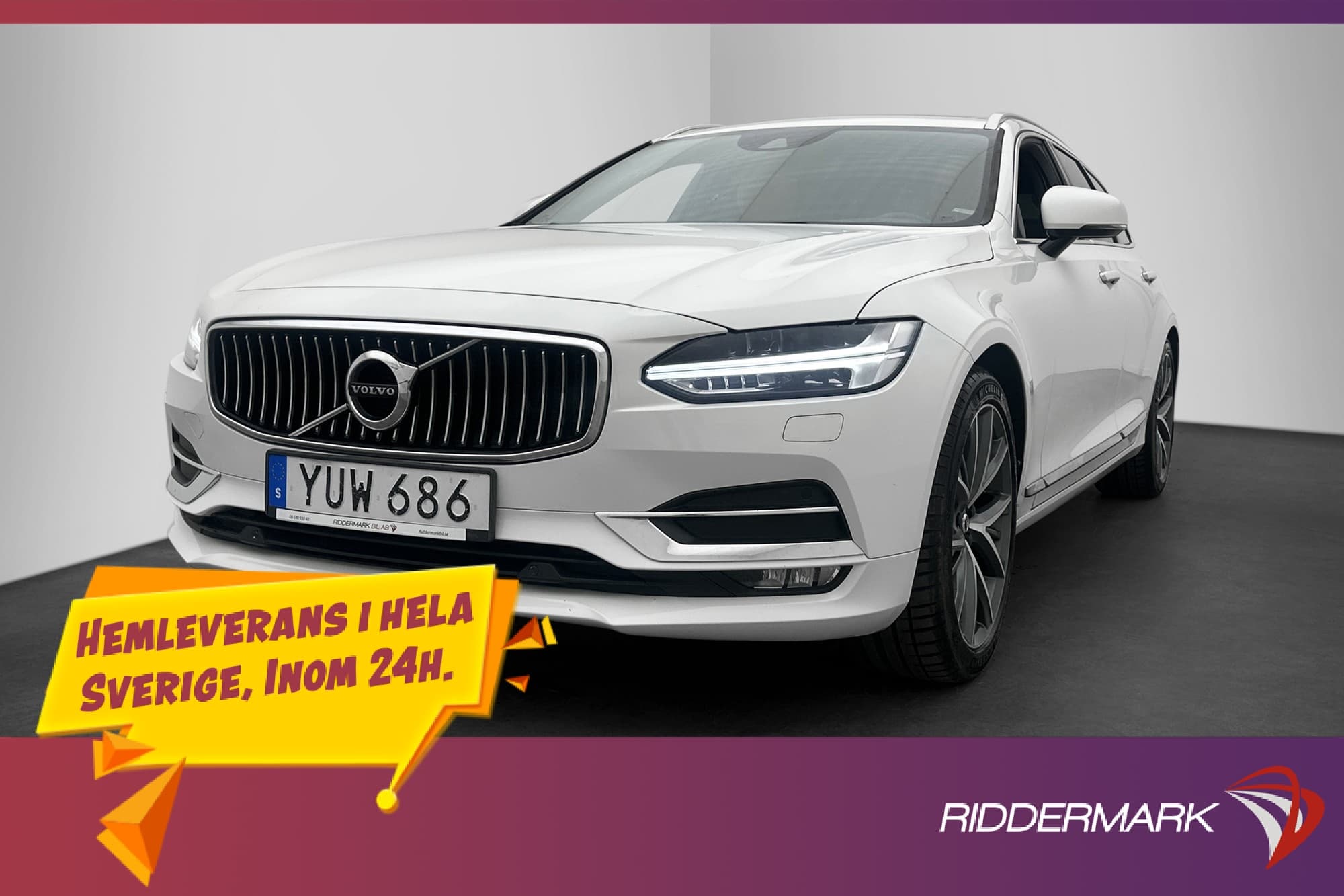 Volvo V90 D4 Inscription VOC Värmare Panormama HUD Kamera