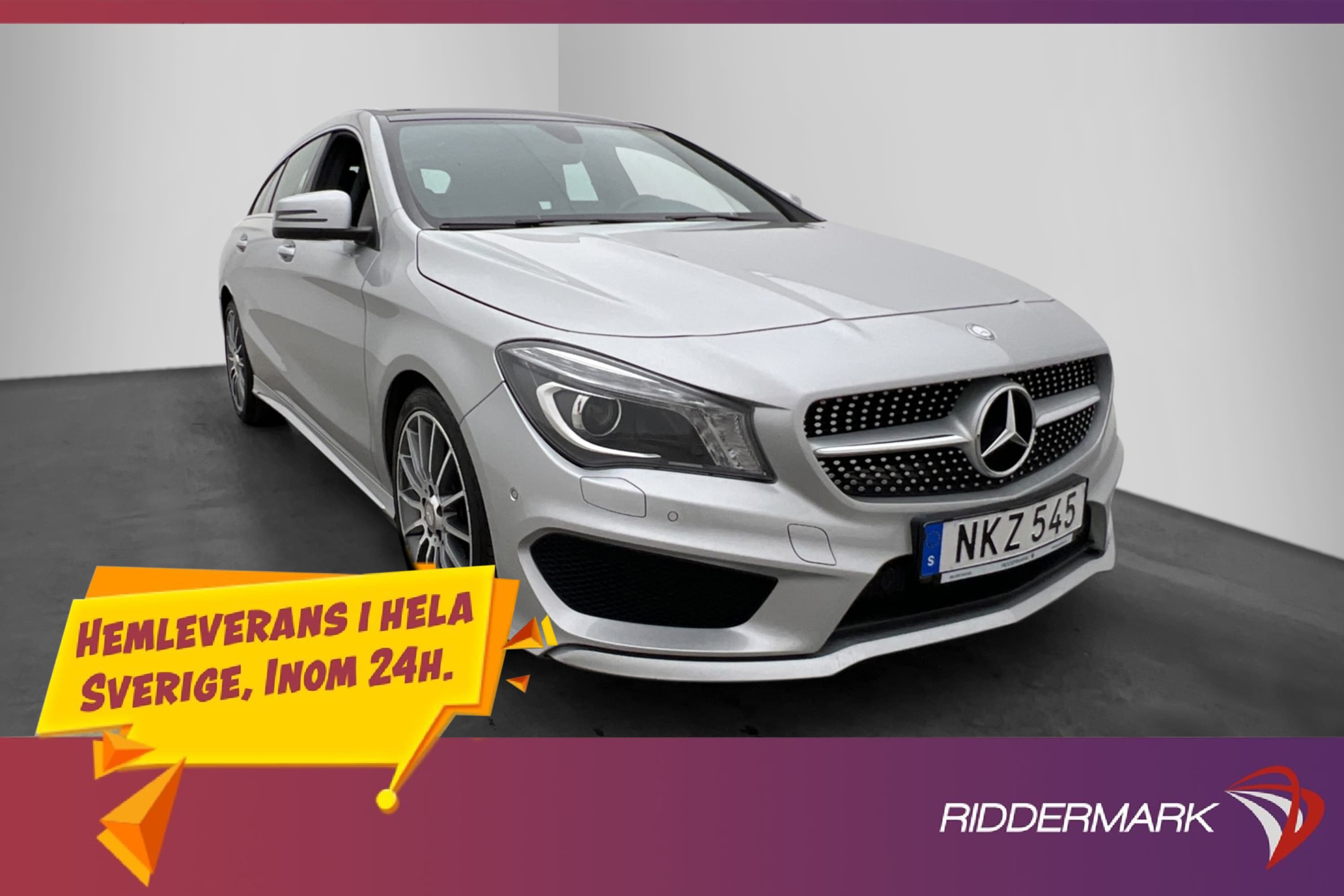 Mercedes-Benz CLA SB 200 d AMG Pano Kamera Halvskinn Elstol