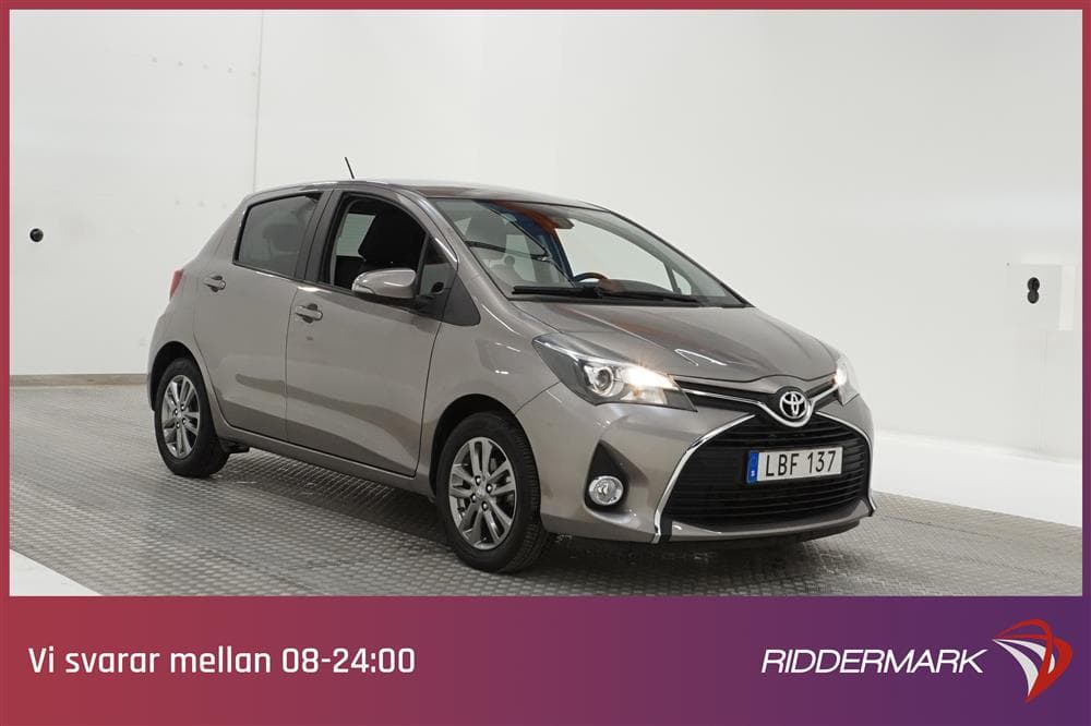 Toyota Yaris 1.33 100hk B-Kam Nyserv Låg Skatt 0,42L/mil