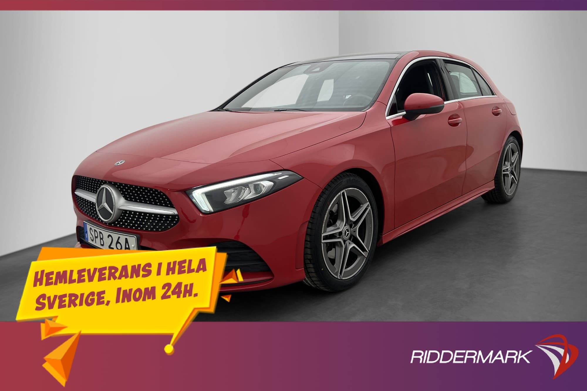 Mercedes-Benz A 200 AMG Panorama Kamera Halvskinn Bluetooth