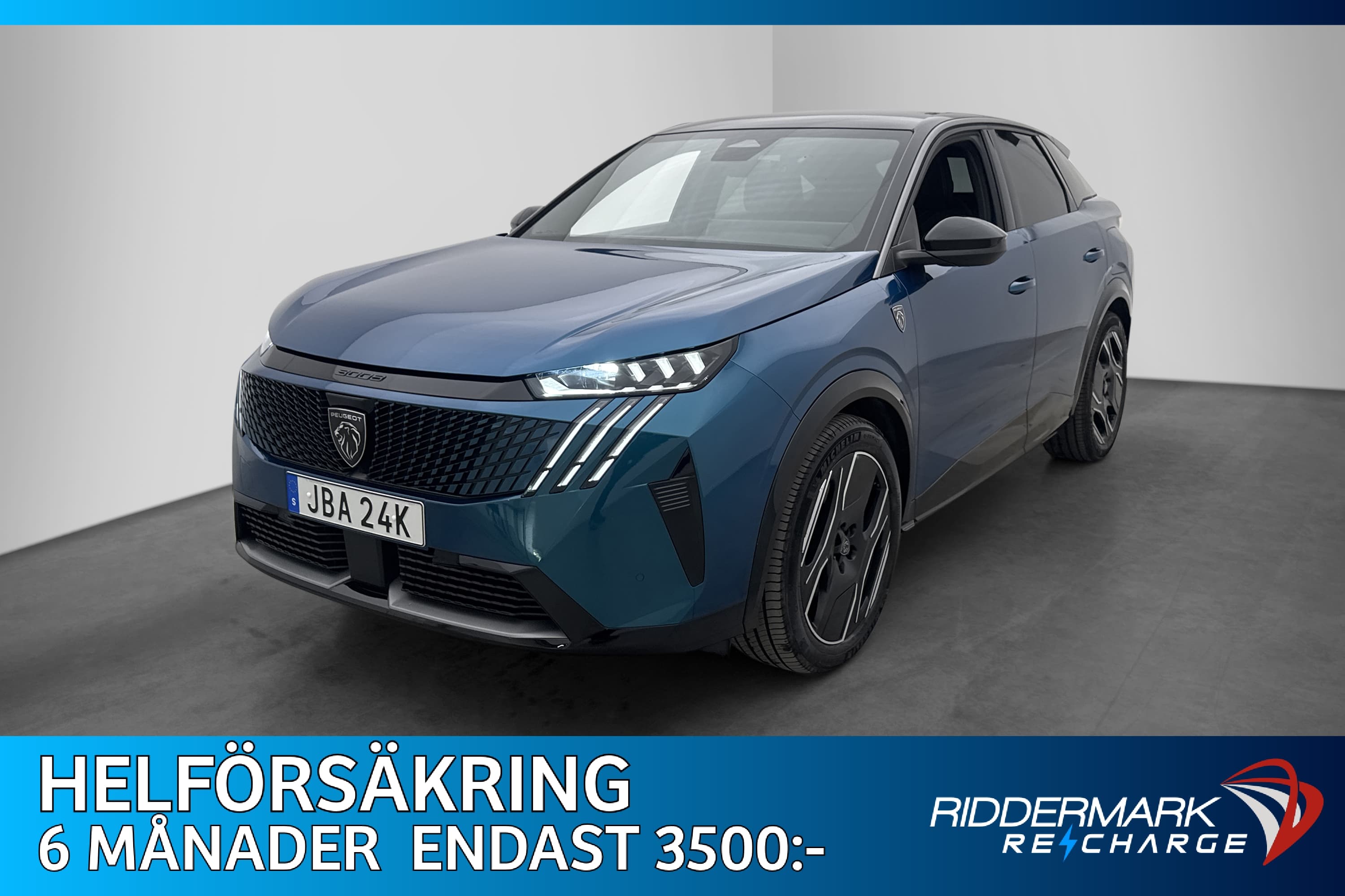 Peugeot E-3008 214hk GT Dragkrok Kamera CarPlay Rattvärme