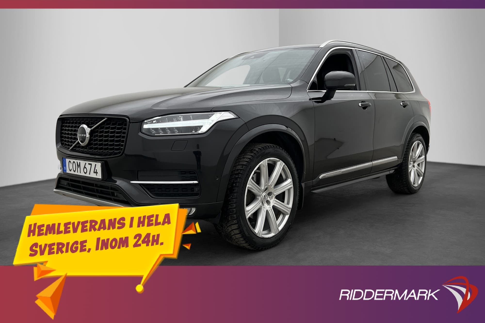 Volvo XC90 D5 AWD Inscription 7-Sits VOC Värmare Drag B&W