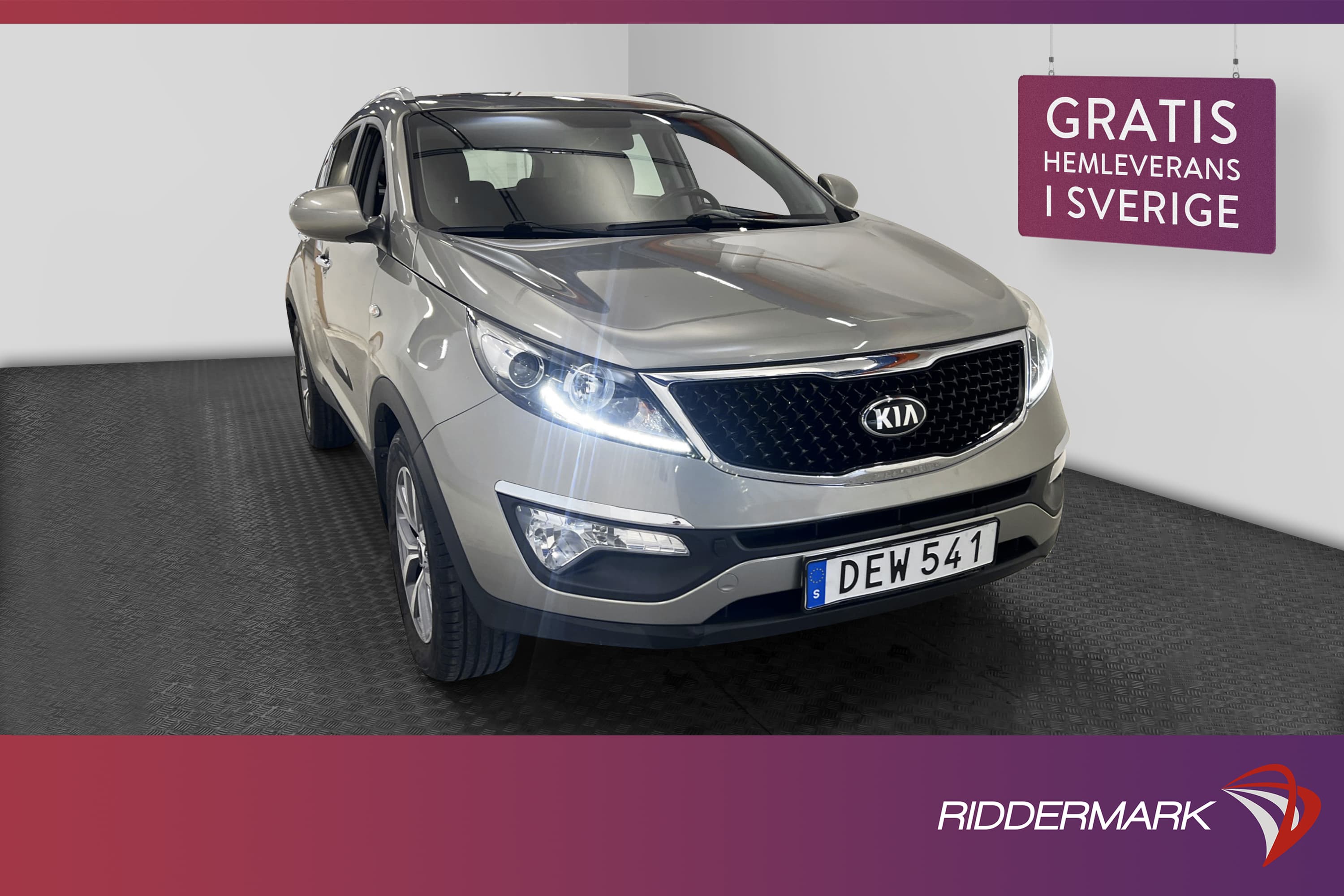 Kia Sportage CRDi 115hk Rattvärme En-bruka Välserv 0,51l/mil