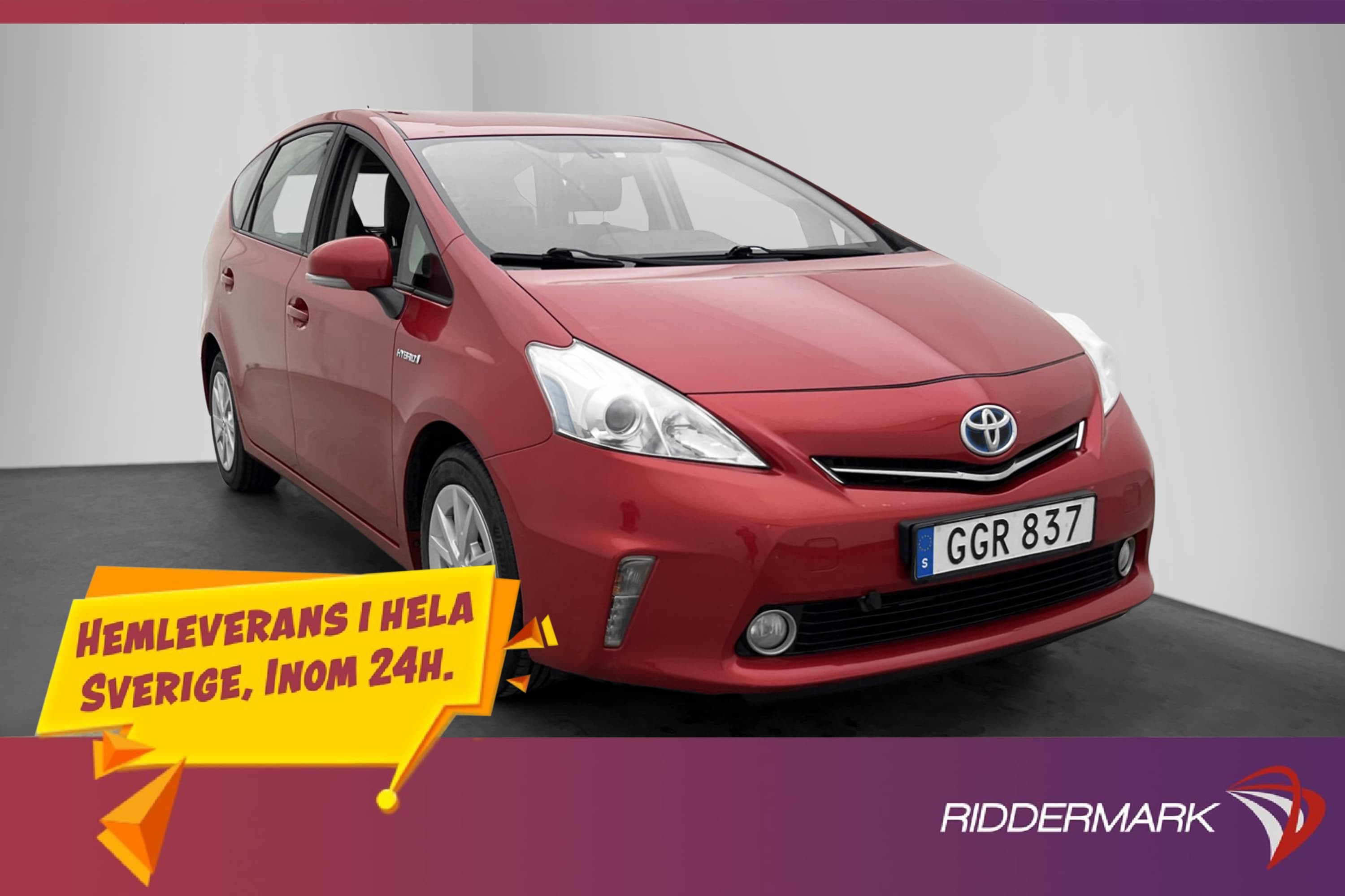 Toyota Prius+ Hybrid 136hk 2 Brukare M&K-Värmare 7 Sits Navi