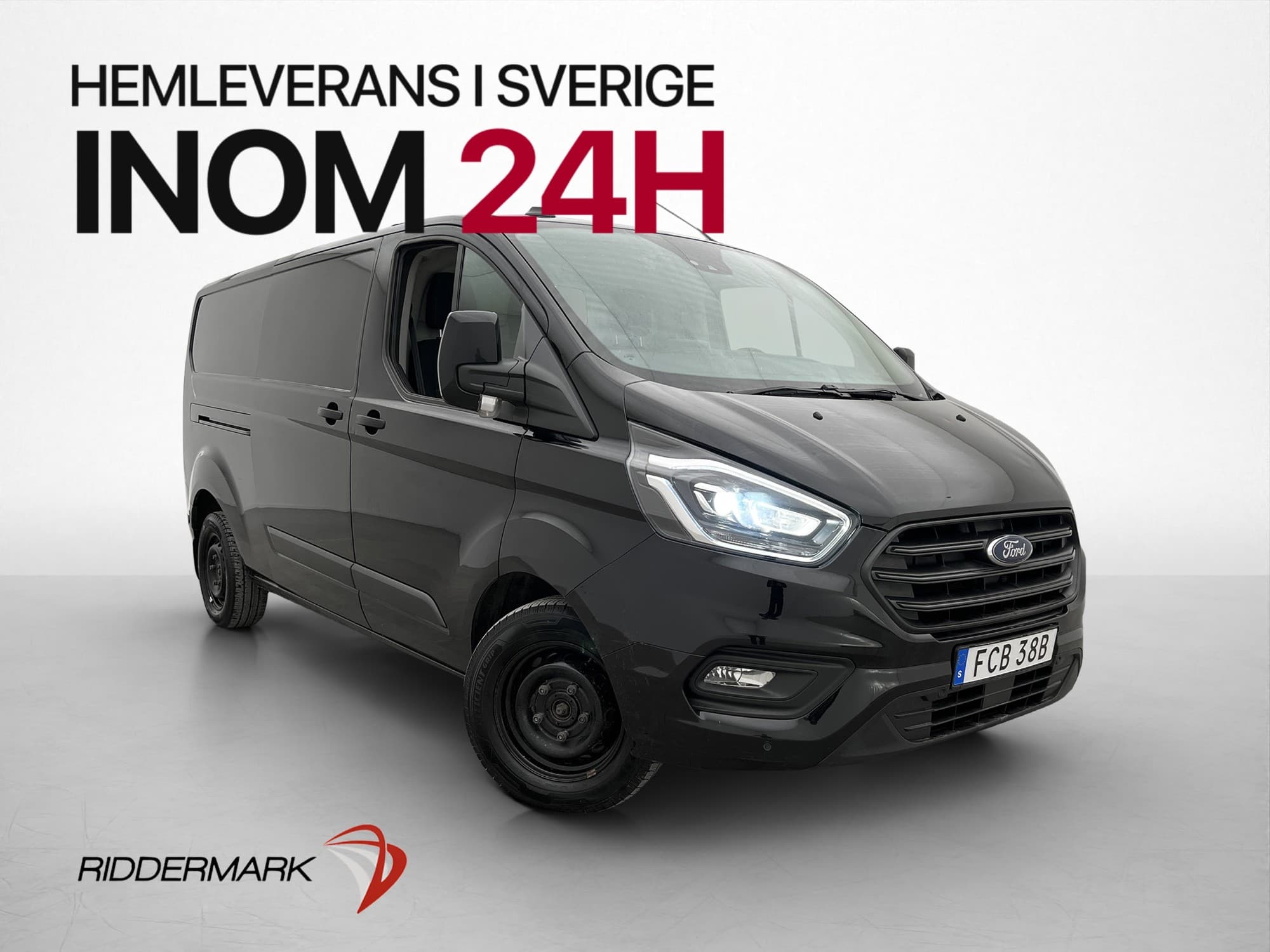 Ford Transit Custom L2 130hk Värm Drag 3-Sits B-Kamera MOMS