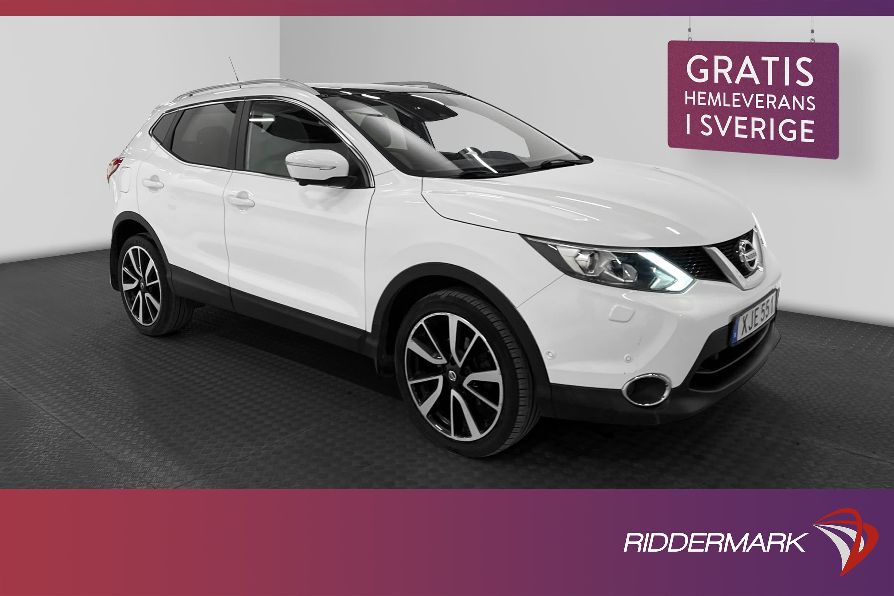 Nissan Qashqai 1.6 130hk Tekna Pano Kamera Navi Drag Välserv