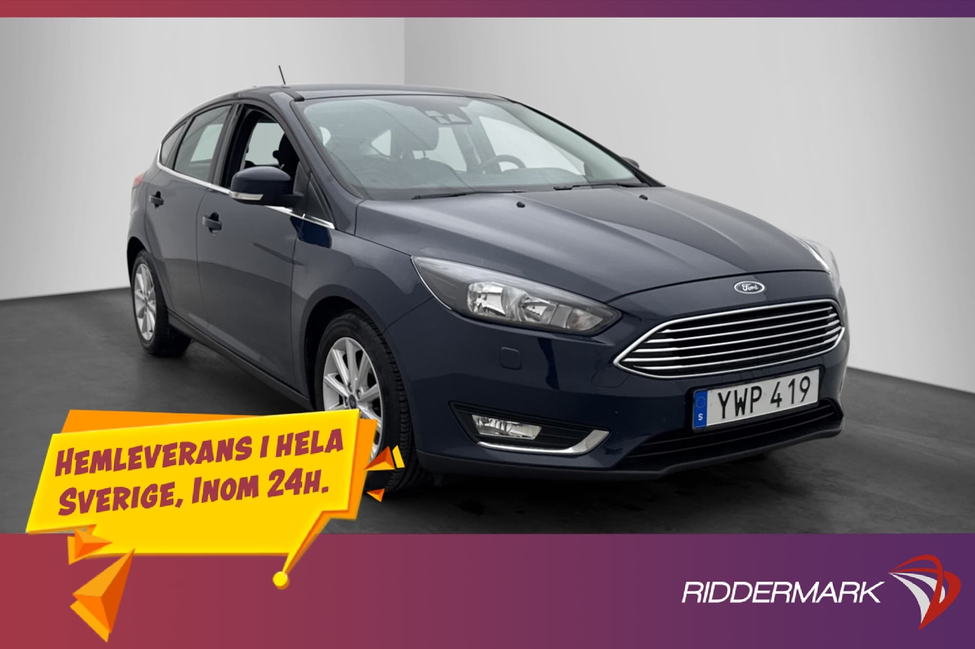 Ford Focus 1.5 EcoBoost 150hk Lane Assist Sensor 712kr Skatt