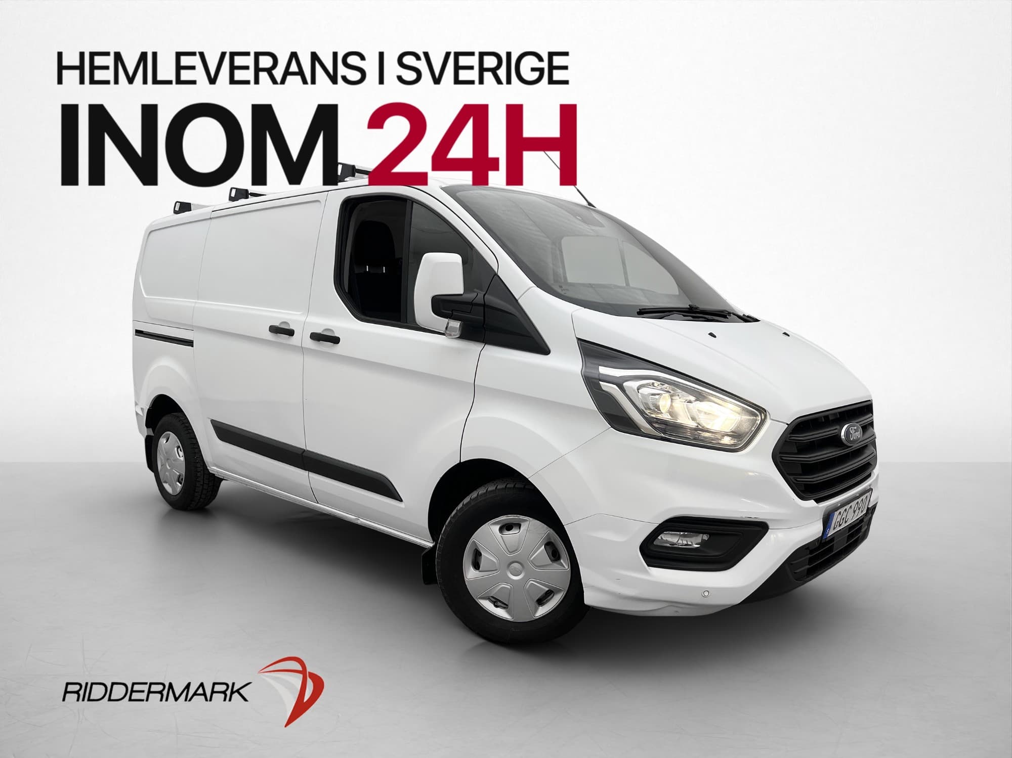 Ford Transit Custom 280 Värmare Dragkrok 3-Sits PDC Takräcke