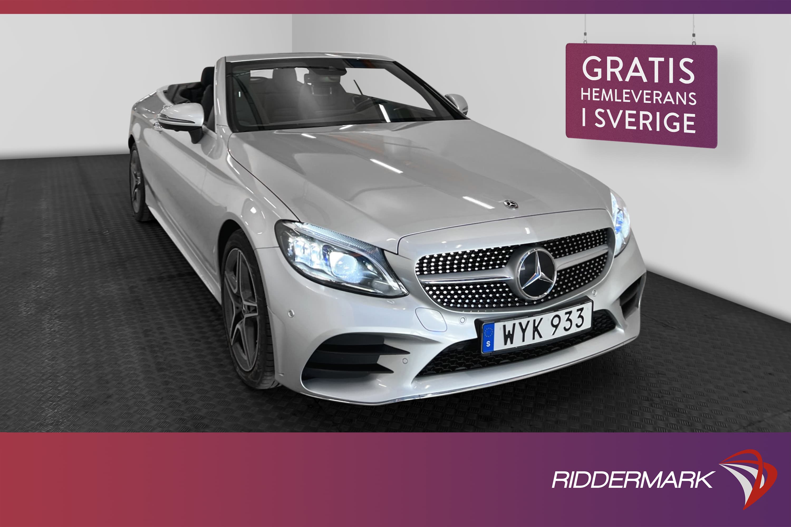 Mercedes-Benz C 300 Cab 258hk AMG Burmester Cockpit 360°