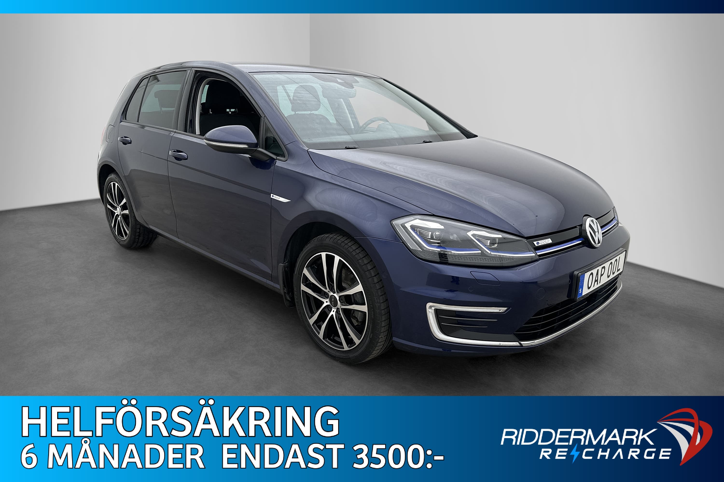 Volkswagen E-Golf 136hk Cockpit Navigation CarPlay Sensorer