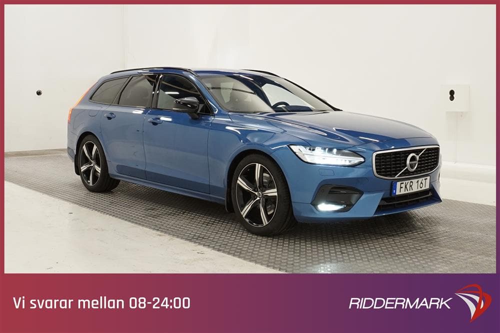 Volvo V90 D5 AWD 235hk R-Design B&W GPS HUD 360° Värmare 