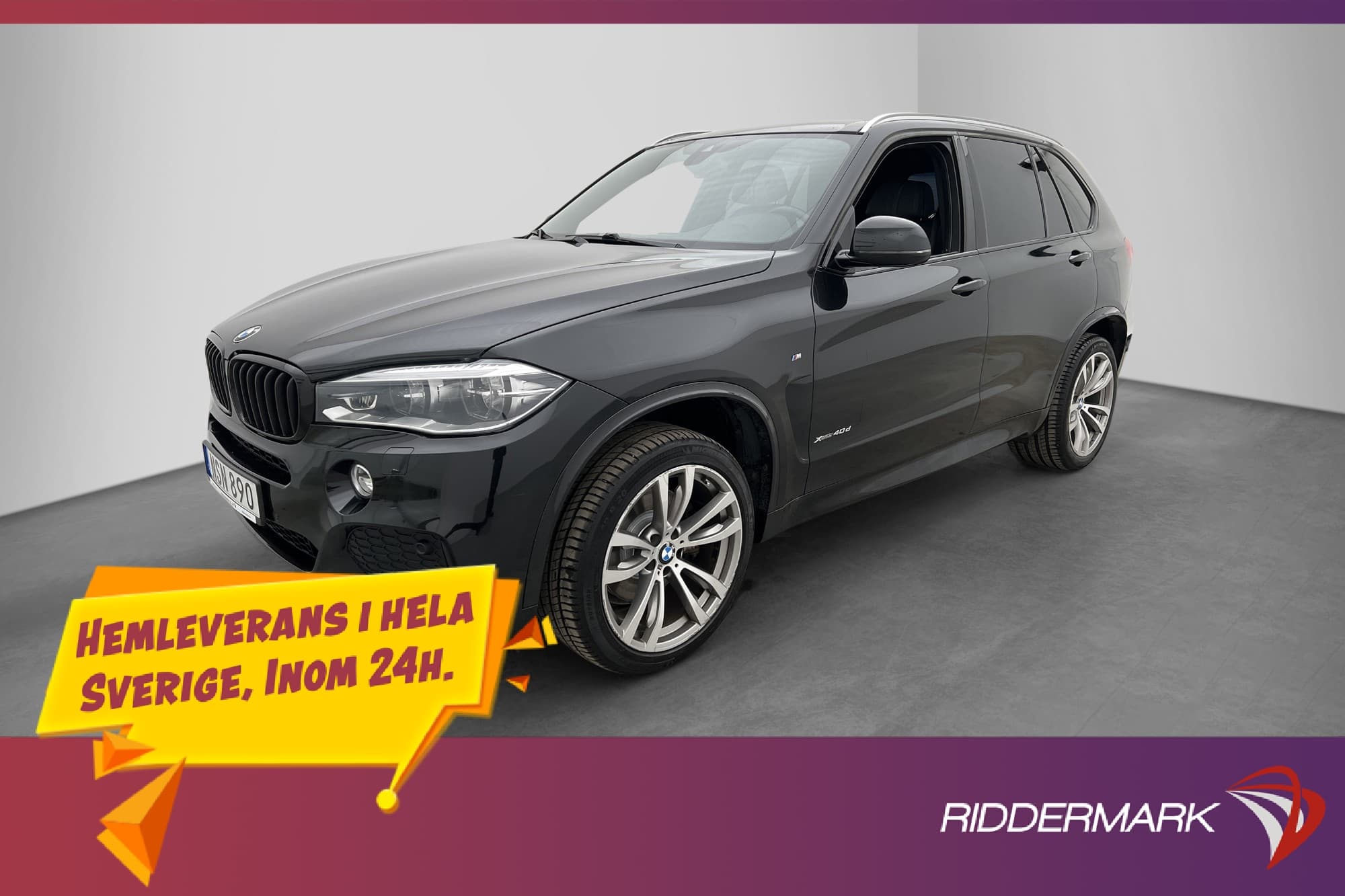 BMW X5 xDrive40d 313hk M-Sport 7-Sits Värm H/K Drag Kamera