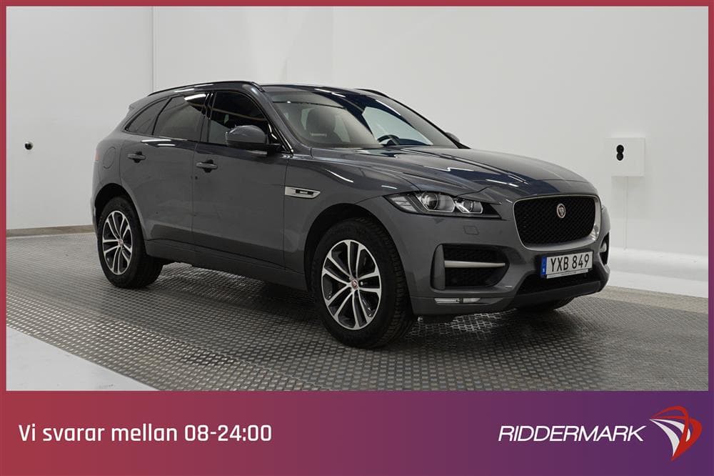 Jaguar F-Pace 2.0D AWD 180hk R-Sport Pano Cockpit Navi Skinn