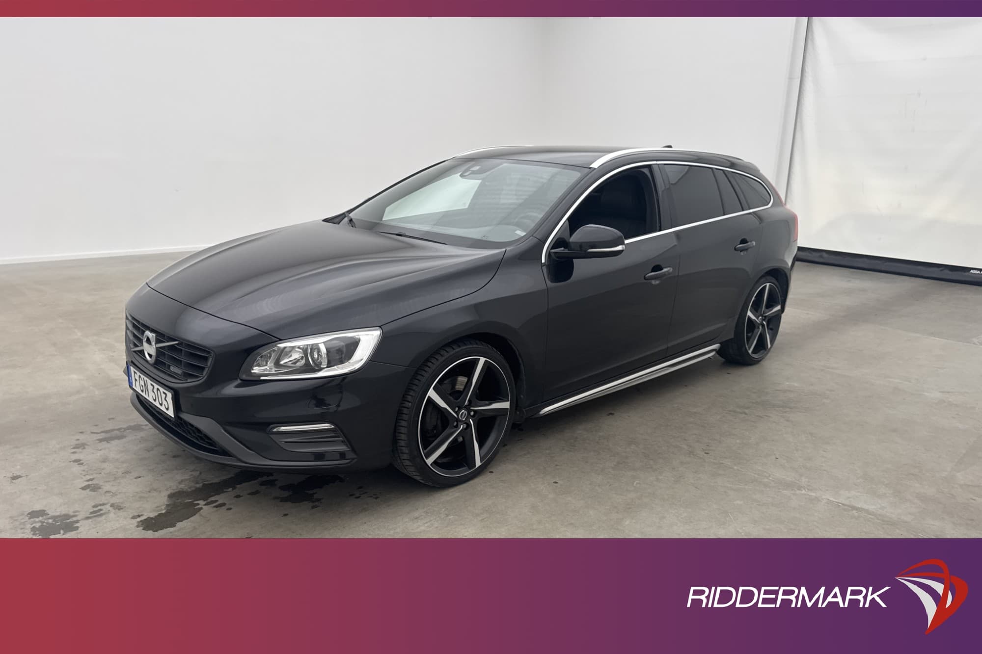 Volvo V60 Polestar D5 AWD 230hk R-Design Värmare Navi Skinn