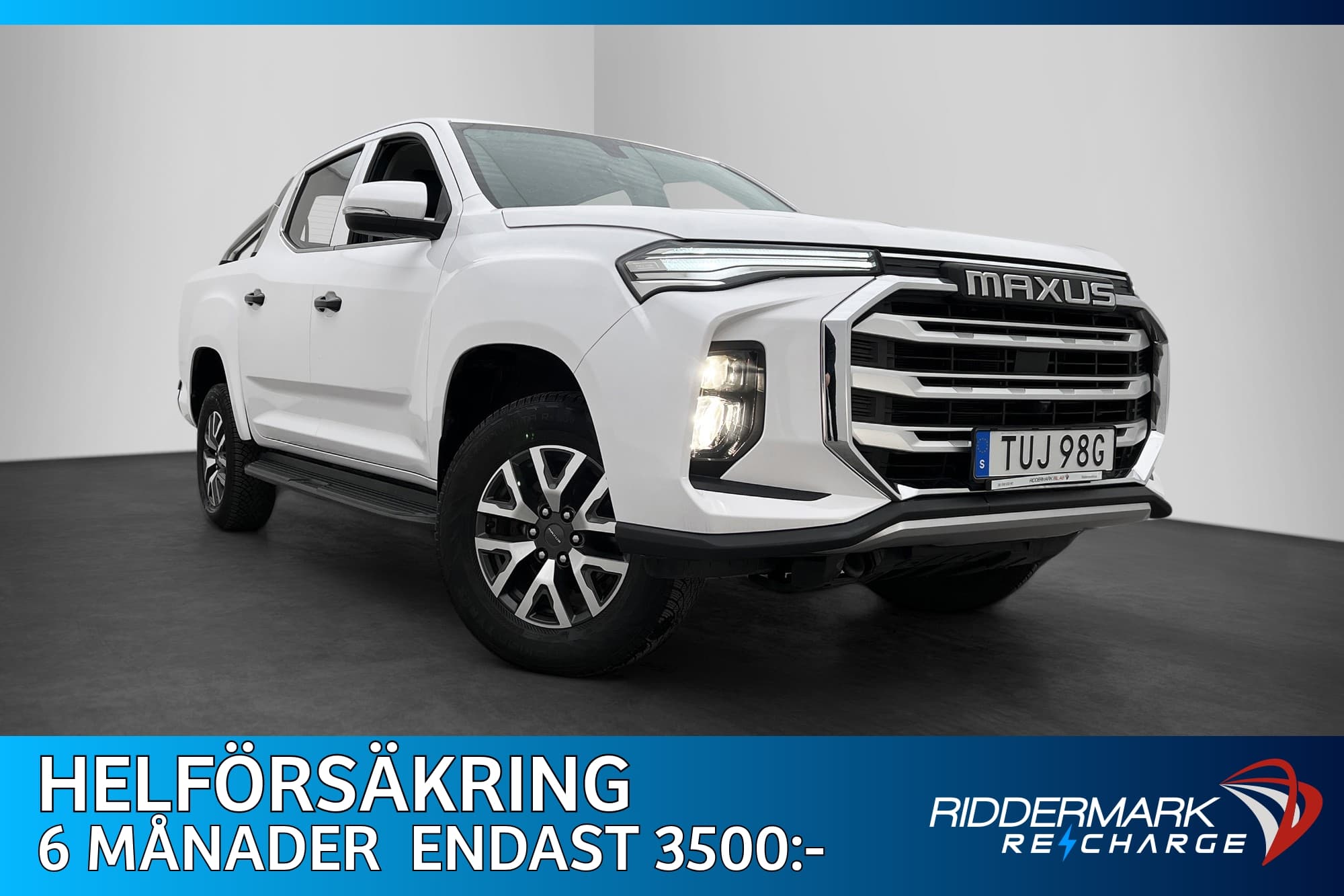 Maxus T90 EV 88.5 kWh 180hk B-Kamera Skinn CARPLAY Moms