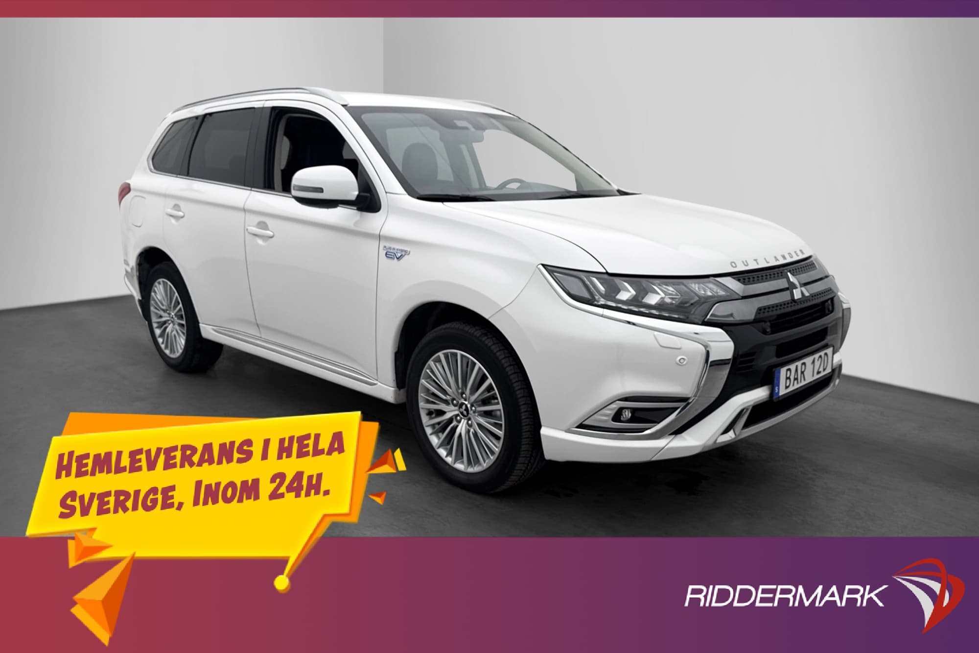 Mitsubishi Outlander PHEV 4WD Comfort Dragkrok Kamera MOMS