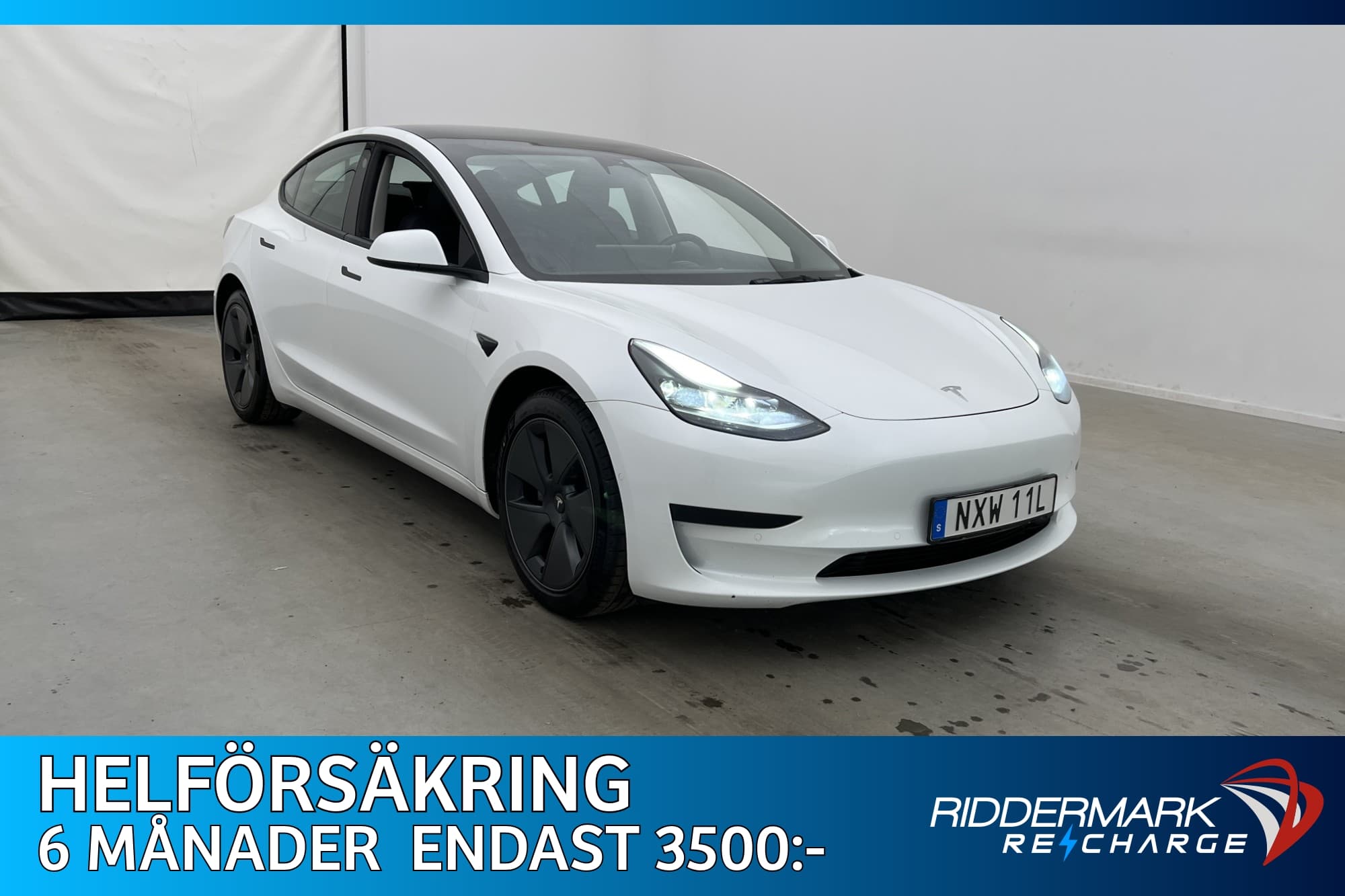 Tesla Model 3 Standard Range Plus Sv-Såld MOMS Autopilot