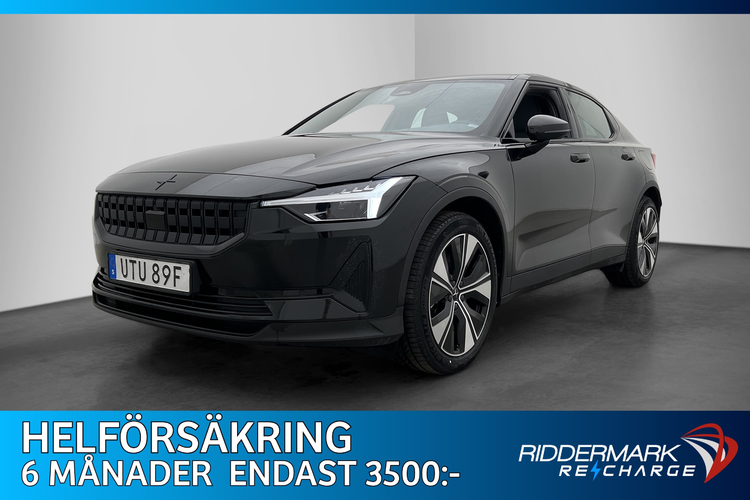 Polestar 2 Long Range Single Motor Plus Värm Pano H/K Drag