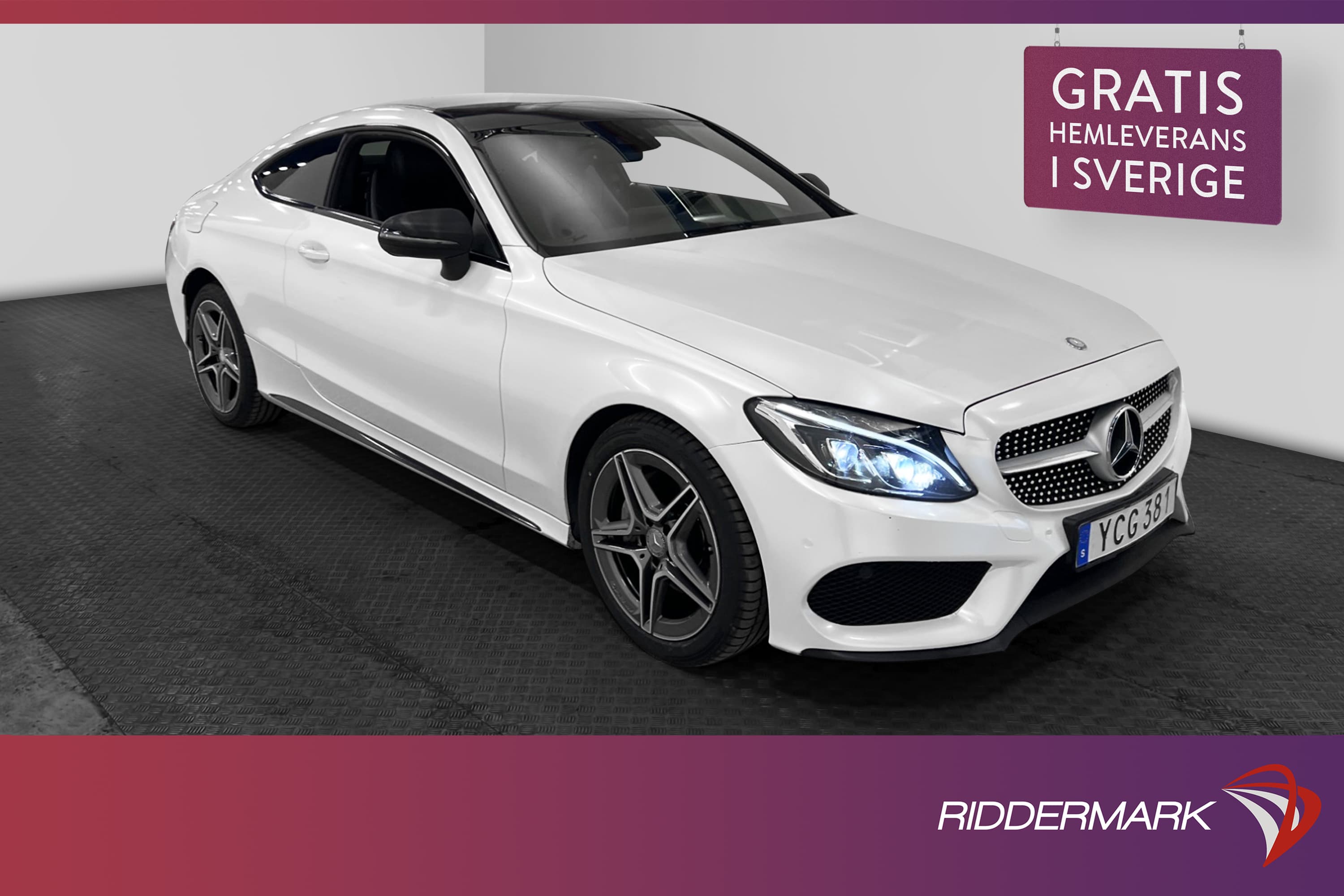Mercedes-Benz C 220 d Coupé 170hk AMG Burm Taklucka Kamera