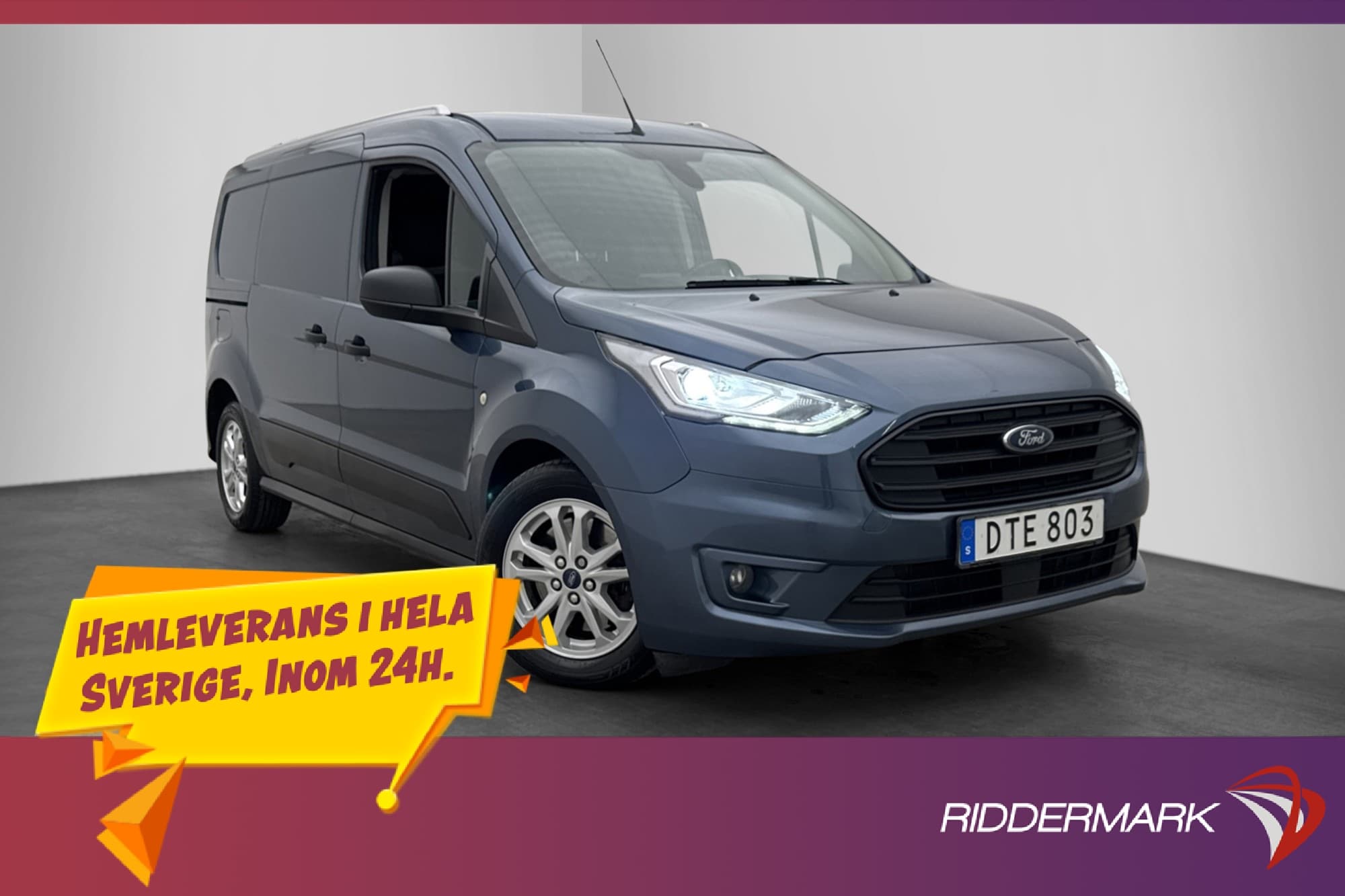 Ford Transit Connect LWB Värm Drag B-Kamera 2xDörrar CARPLAY