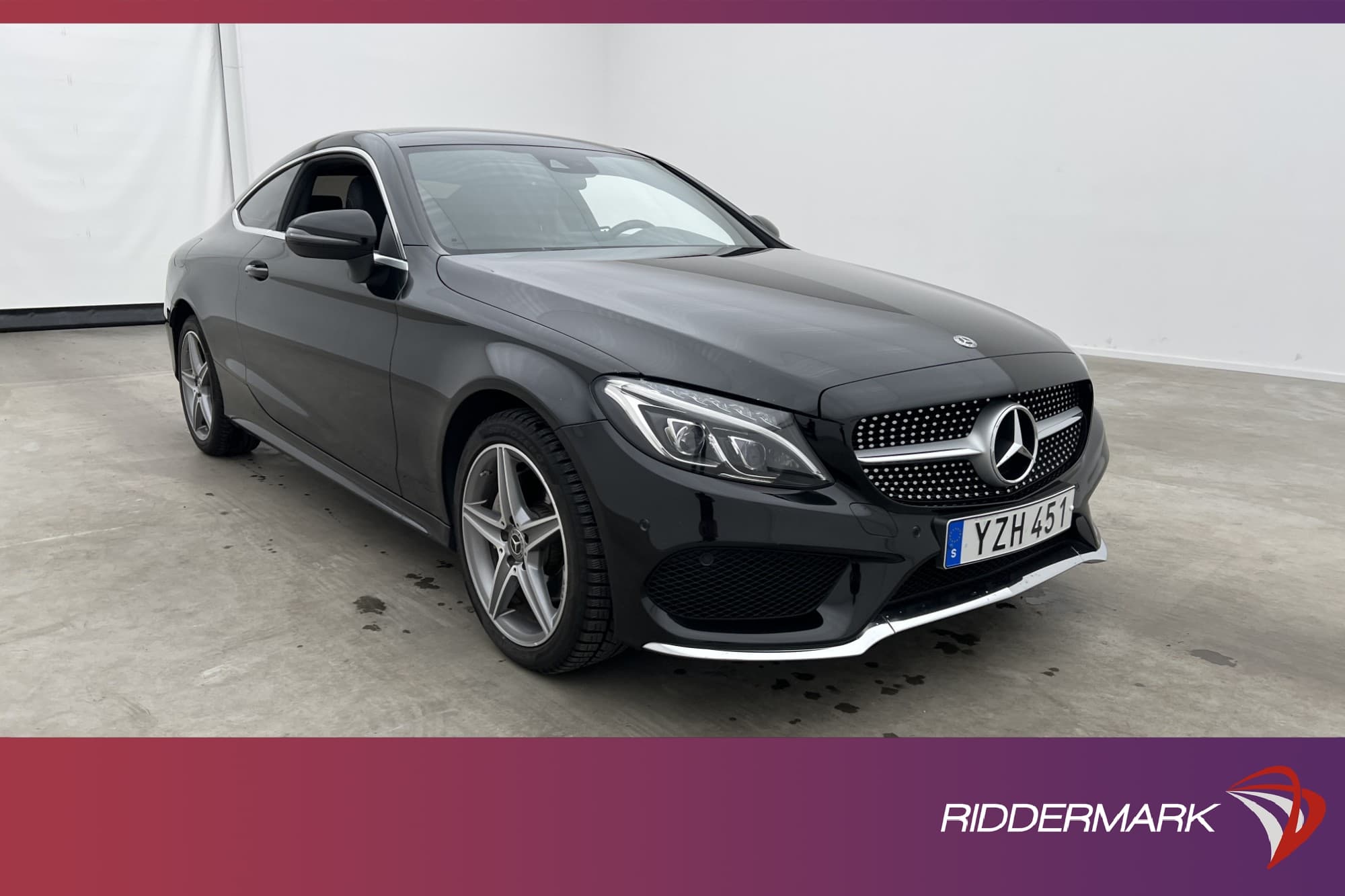 Mercedes-Benz C 200 Coupé 4M 184hk AMG Pano Kamera Navi