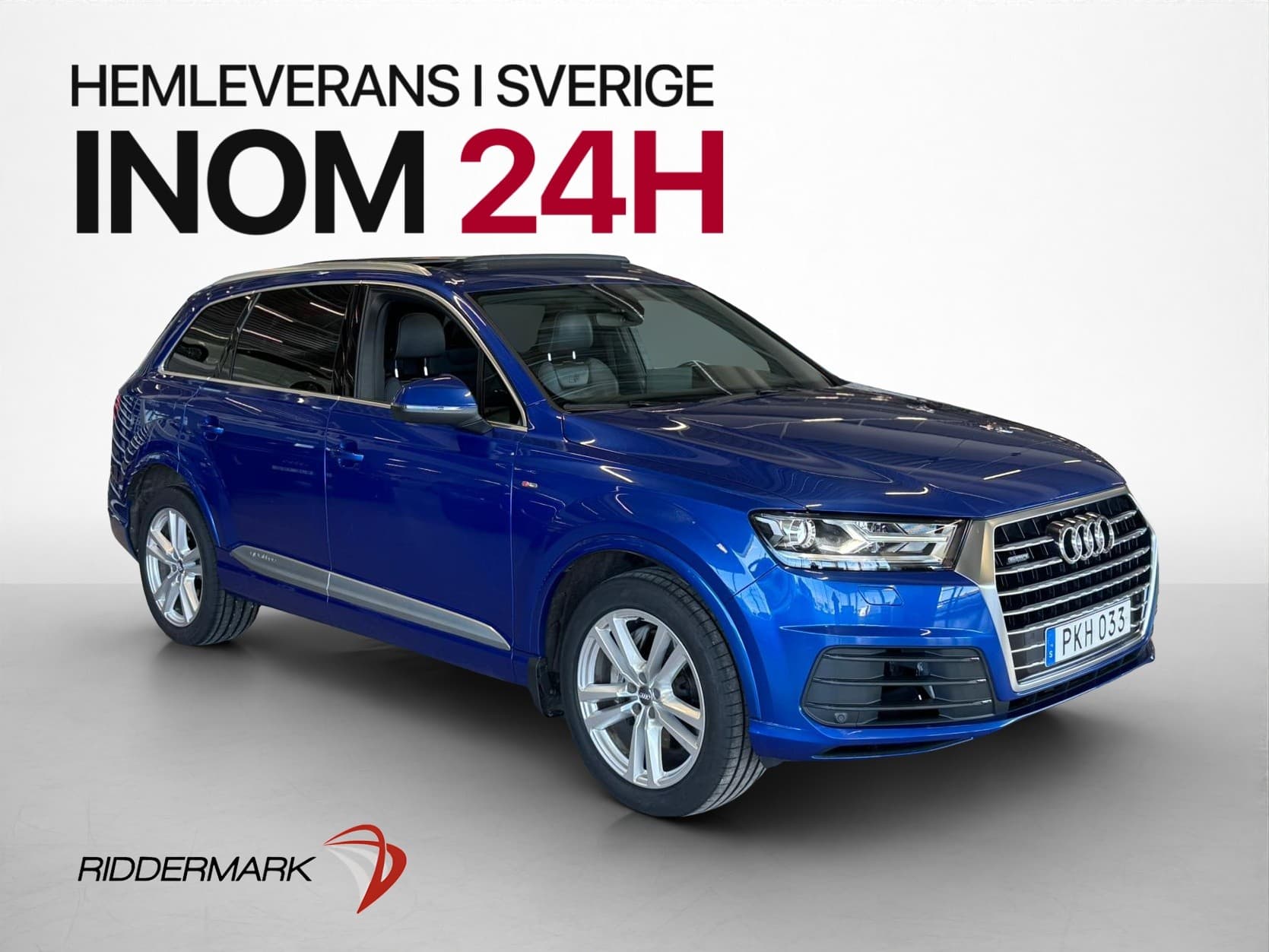 Audi Q7 3.0 TDI V6 Q S-Line 7-Sits Värmare Pano Luft Drag