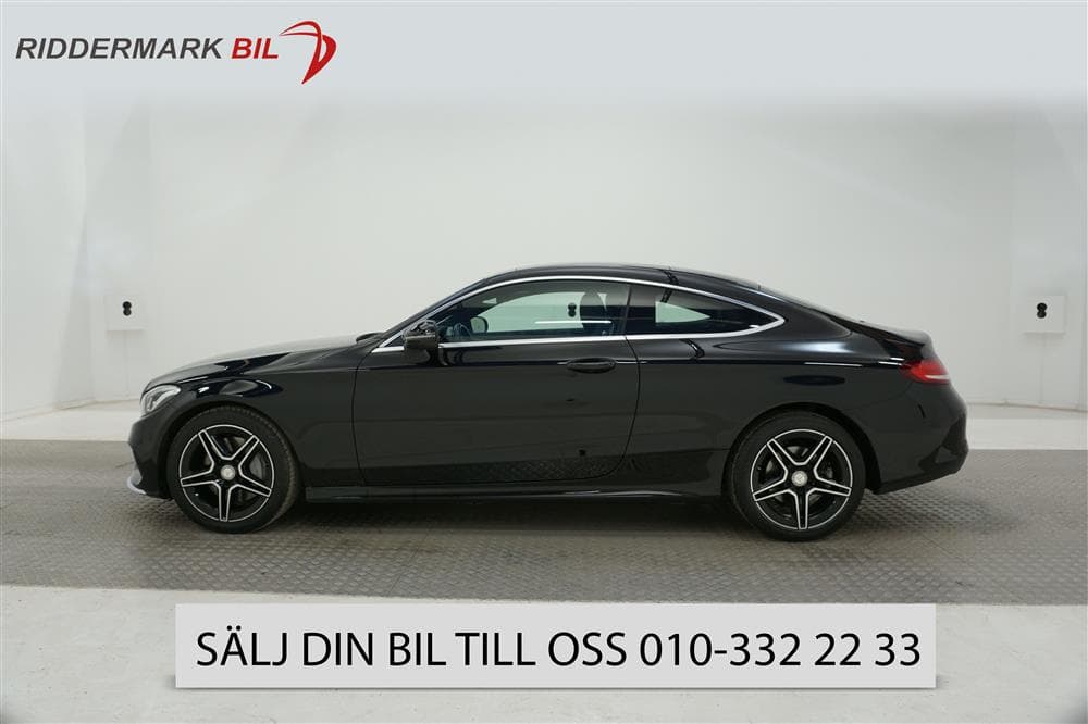 Mercedes C 300 Coupé 245hk AMG Pano B-kam Sportavg 0,63l/milexteriör