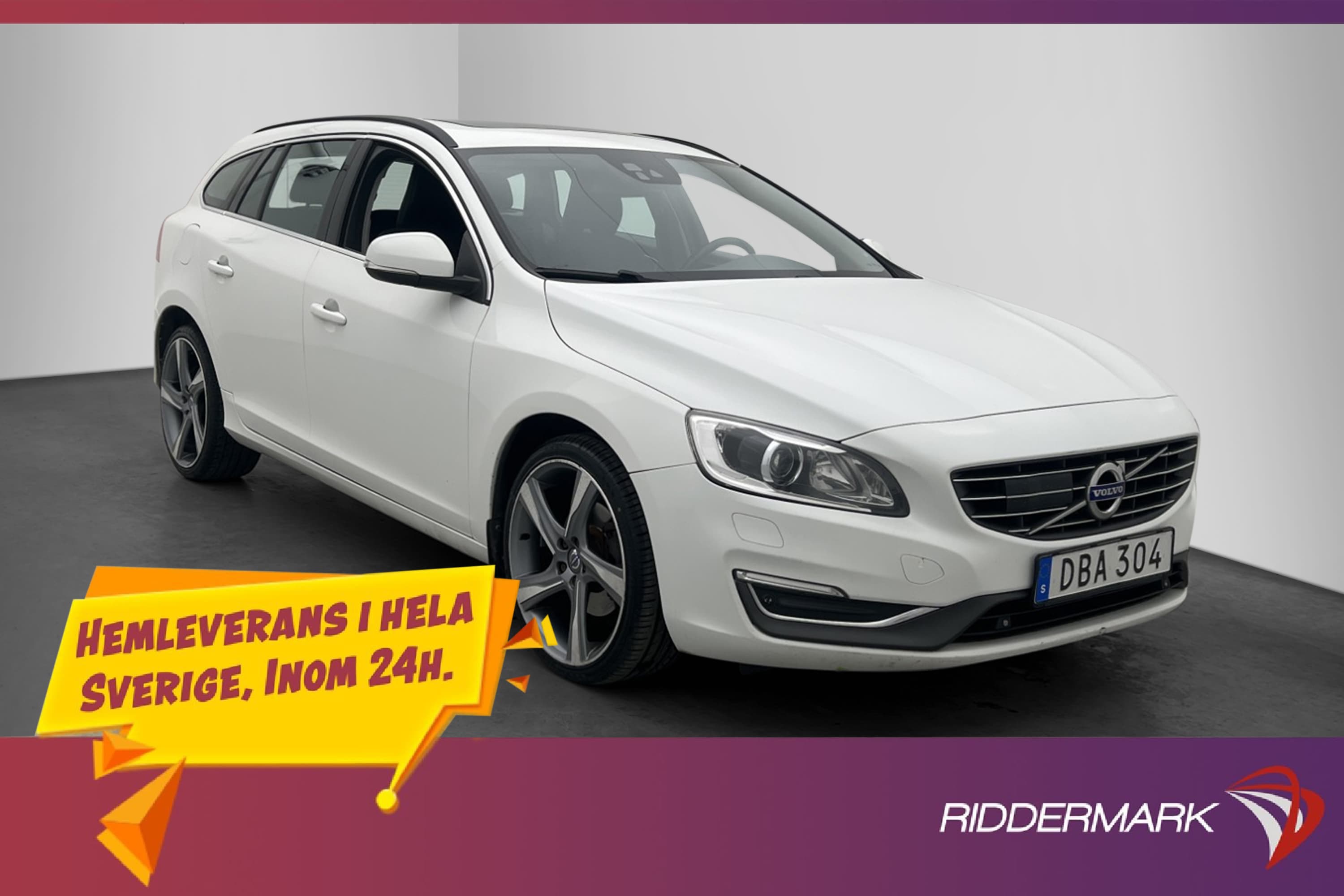 Volvo V60 D4 181hk VOC Värmare Adaptiv Navi Sensorer BLIS