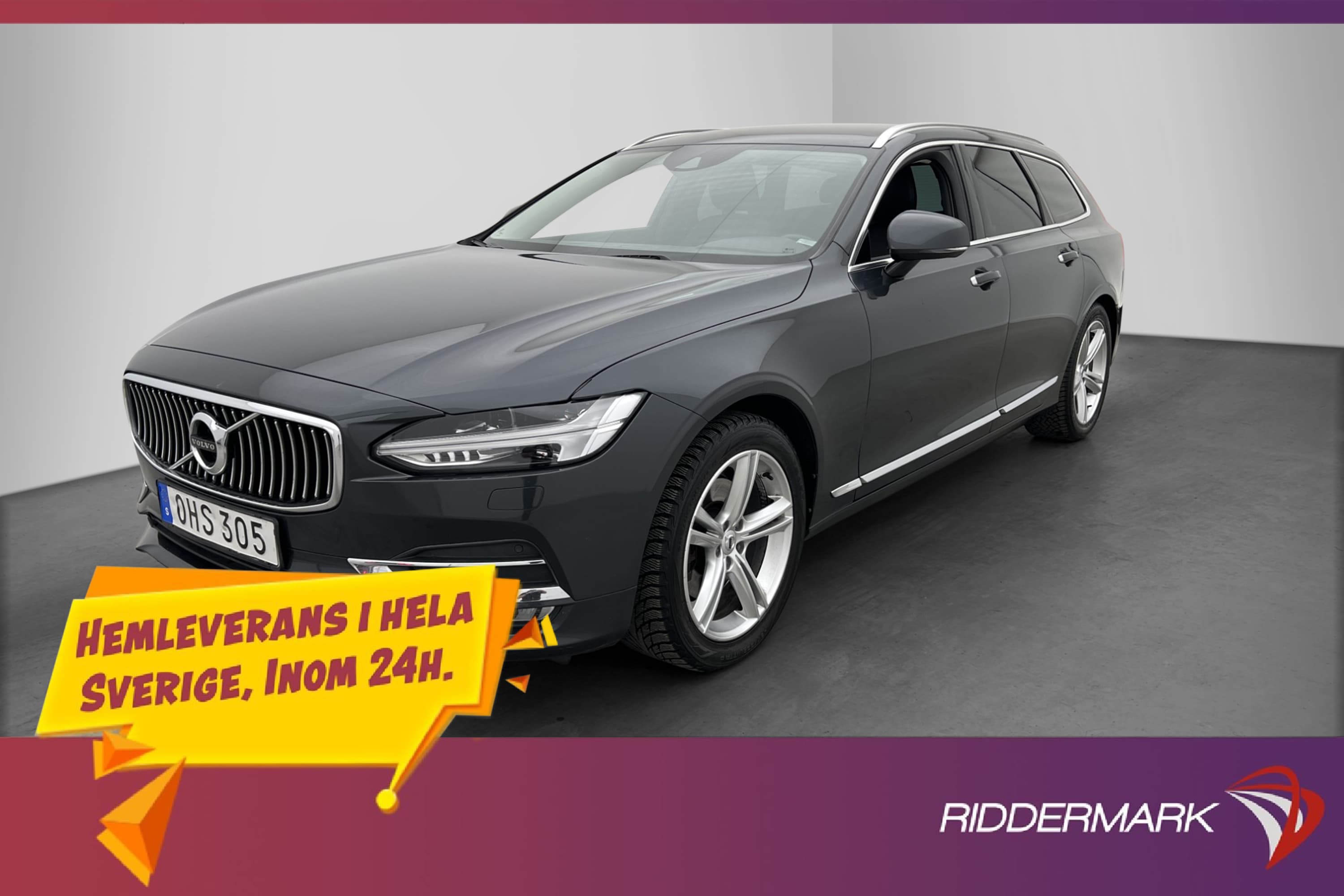 Volvo V90 T5 254hk Inscription VOC Värmare Drag  Navi Skinn 