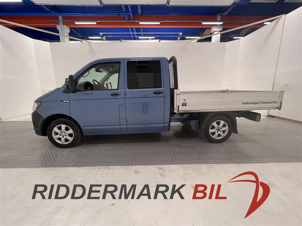 Volkswagen Transporter 2.0 TDI Flakbil 5-sits Värmare Moms