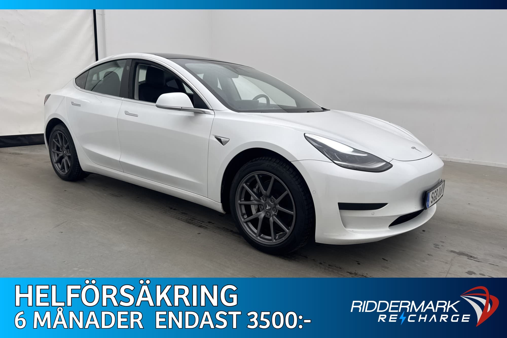 Tesla Model 3 Standard Range Plus Autopilot Svensksåld