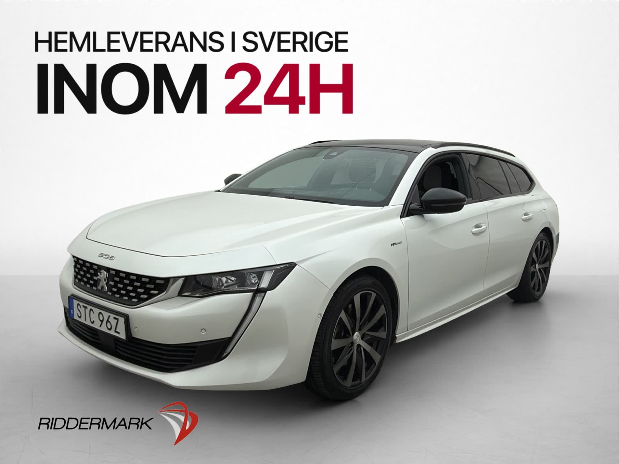 Peugeot 508 SW Hybrid 224hk GT Focal Pano Värm Kamera Drag