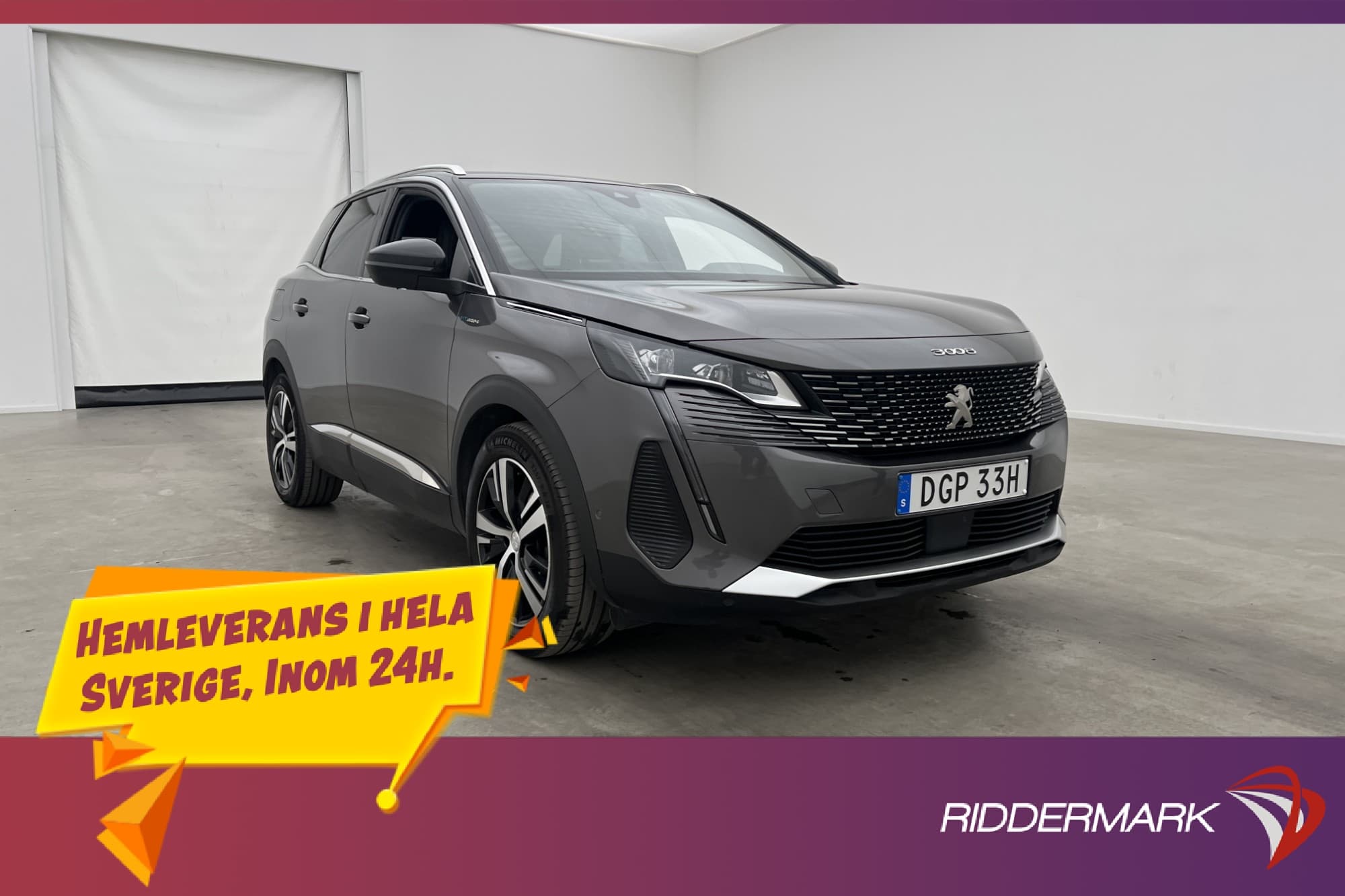Peugeot 3008 HYBDRID4 AWD GT Cockpit Dragkrok Cockpit MOMS