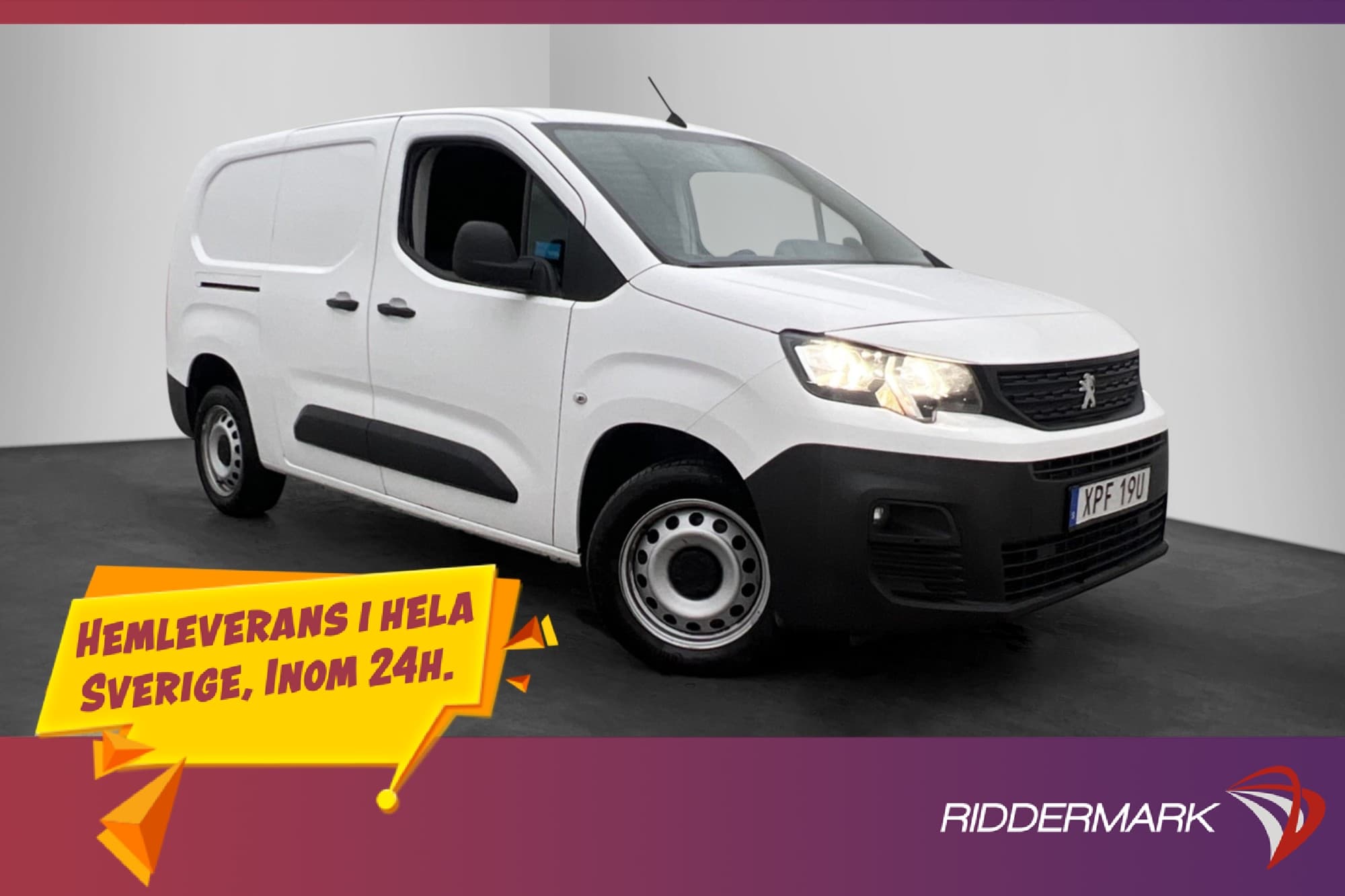 Peugeot Partner L2 1.5HDi 130hk Ny-Kamrem Värm Drag 1-Ägare