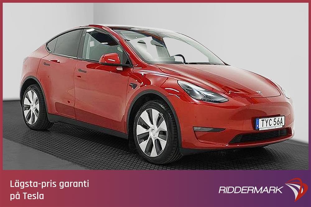 Tesla Model Y Long Range Dual AWD Pano Premium Svensksåld exteriör