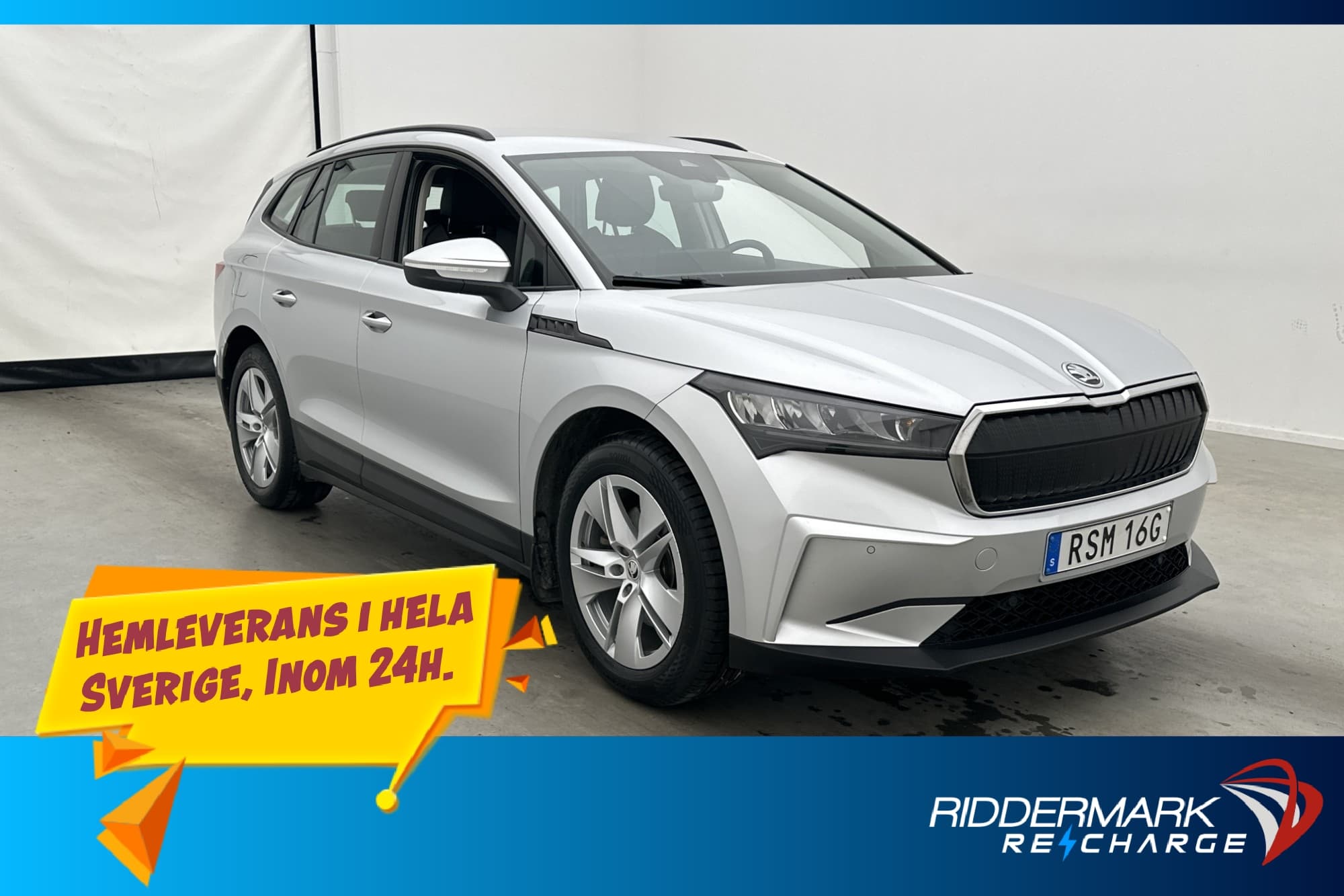 Škoda Enyaq iV 60 62 kWh 180hk Navi Kamera Carplay Dragkrok 