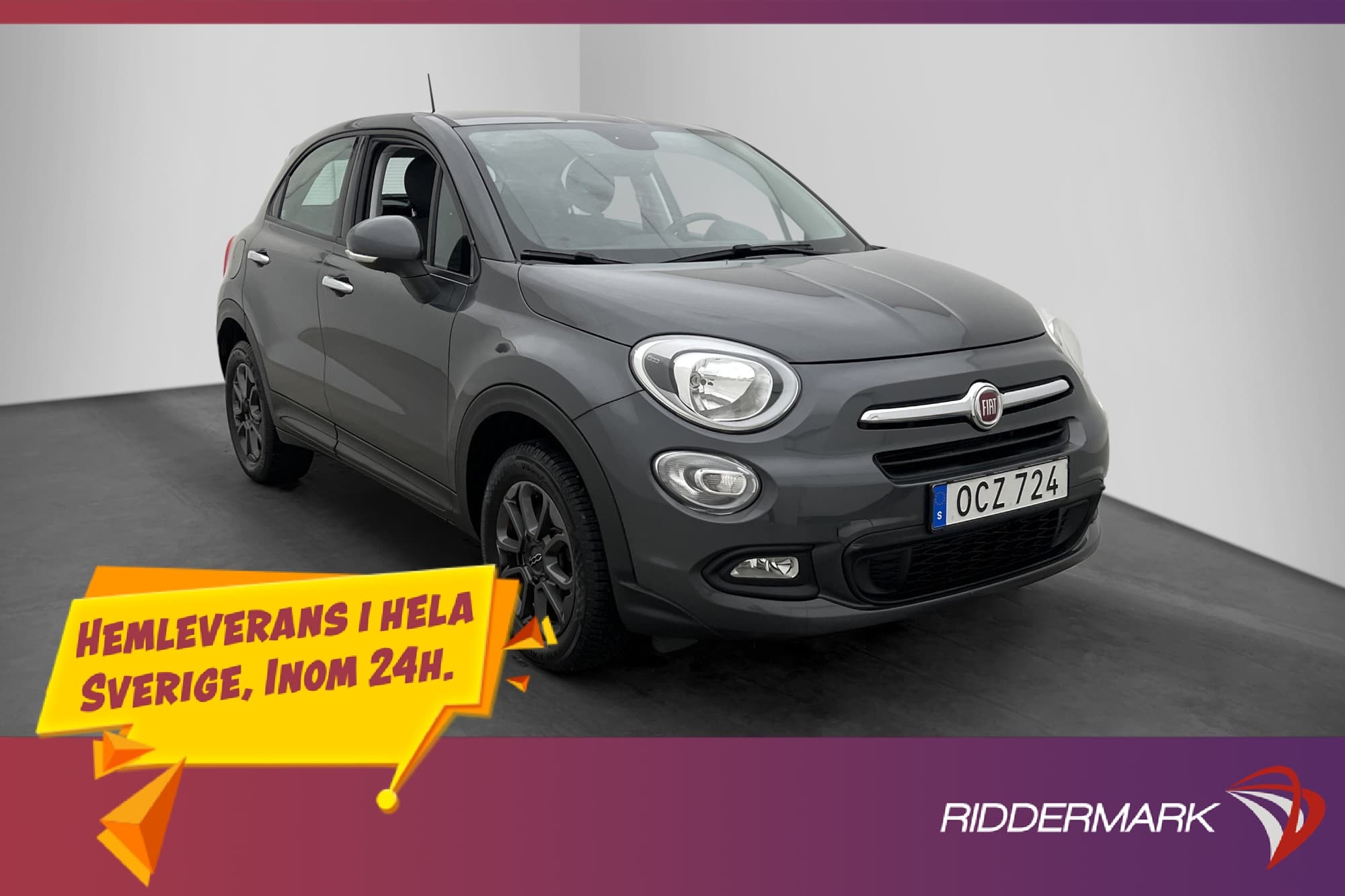Fiat 500X 1.6 E.Torq PopStar P-Sensorer Rattvärme En-Brukare