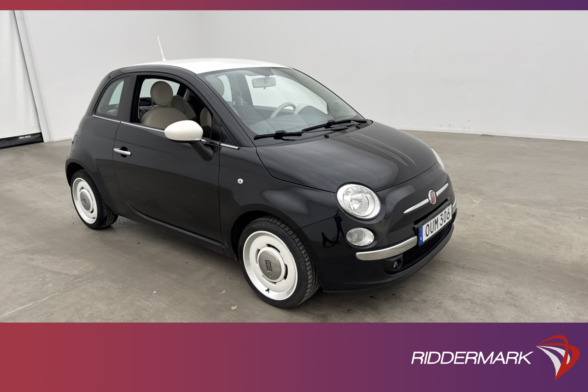 Fiat 500 1.2 8V Manuell 69hk Vintage P-Sensorer Skinnklädsel