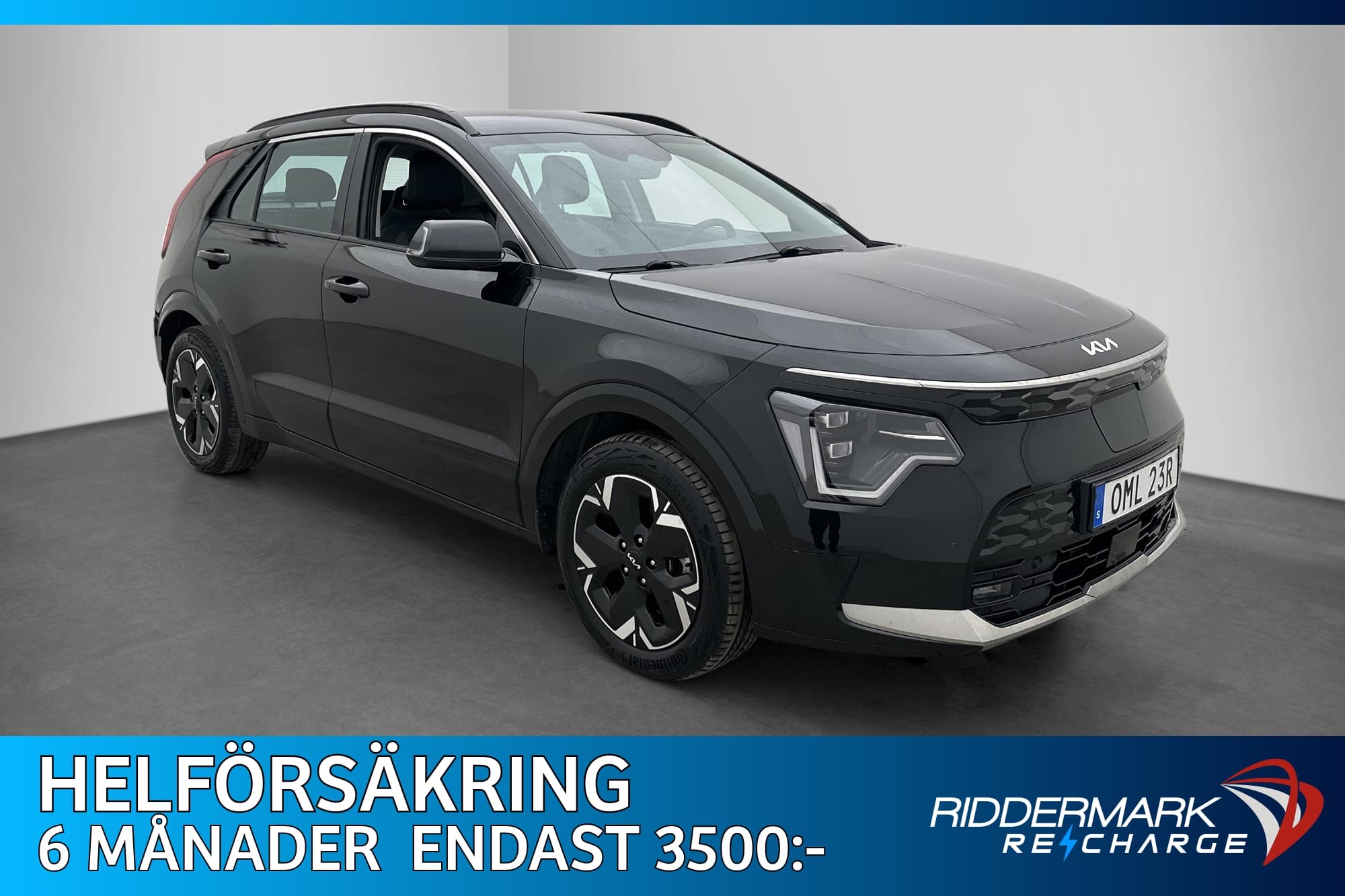 Kia Niro EV Advance Kamera Rattvärme CarPlay Adapt-fart MOMS