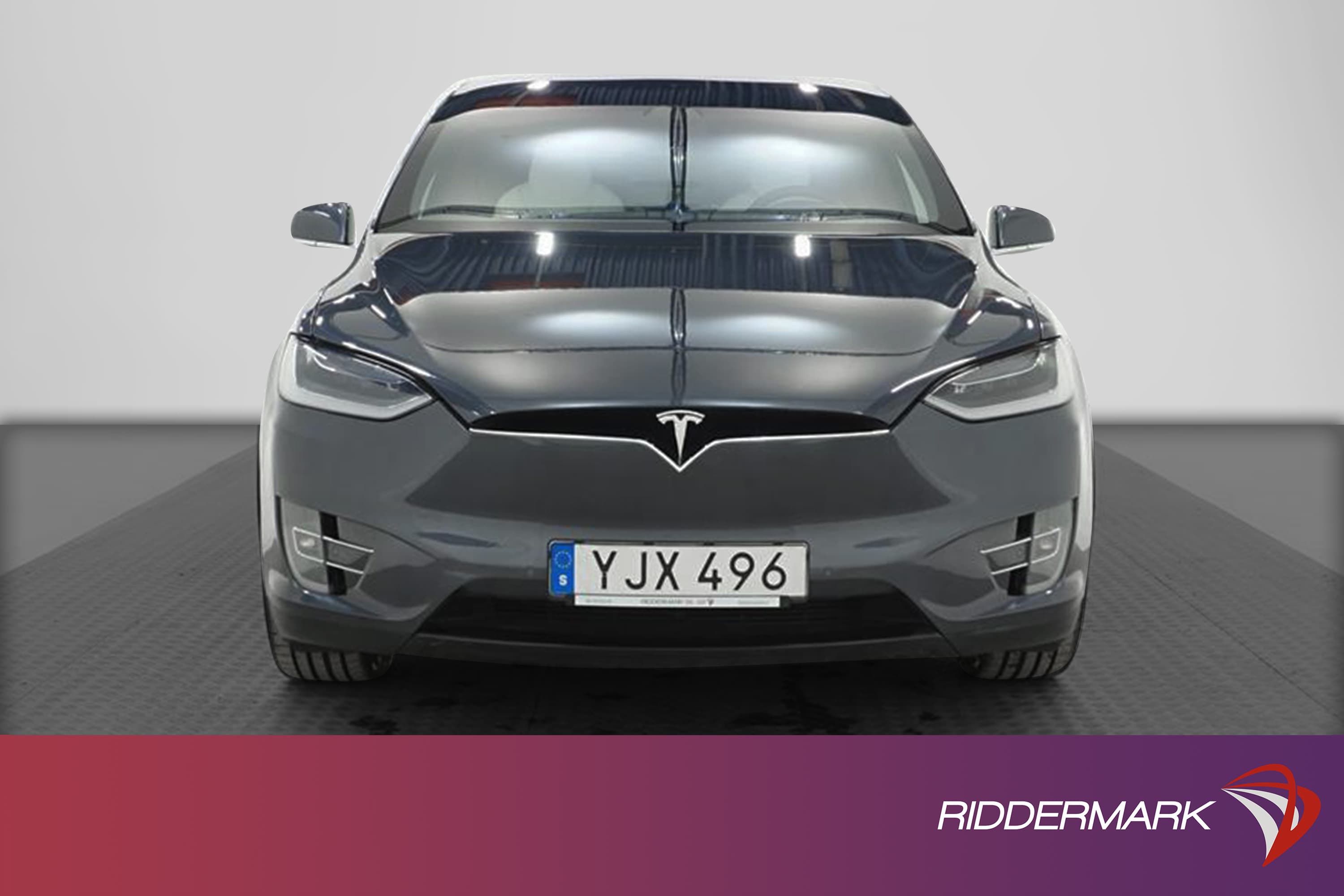 Tesla Model X 75D AWD 333hk 6-Sits Ljus interiör MOMS