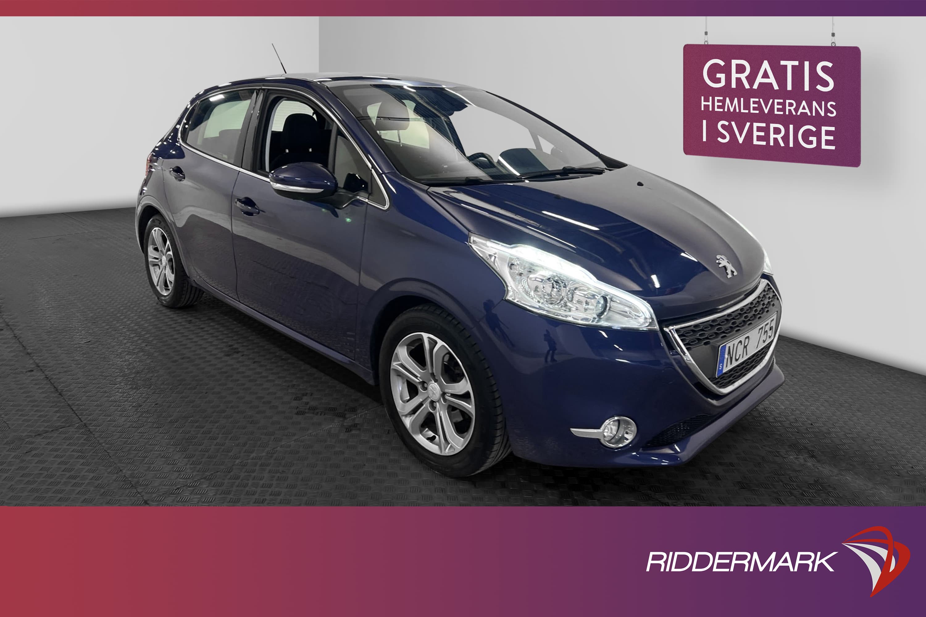 Peugeot 208 1.2 VTi 82hk Pano Navi Välservad Låg skatt