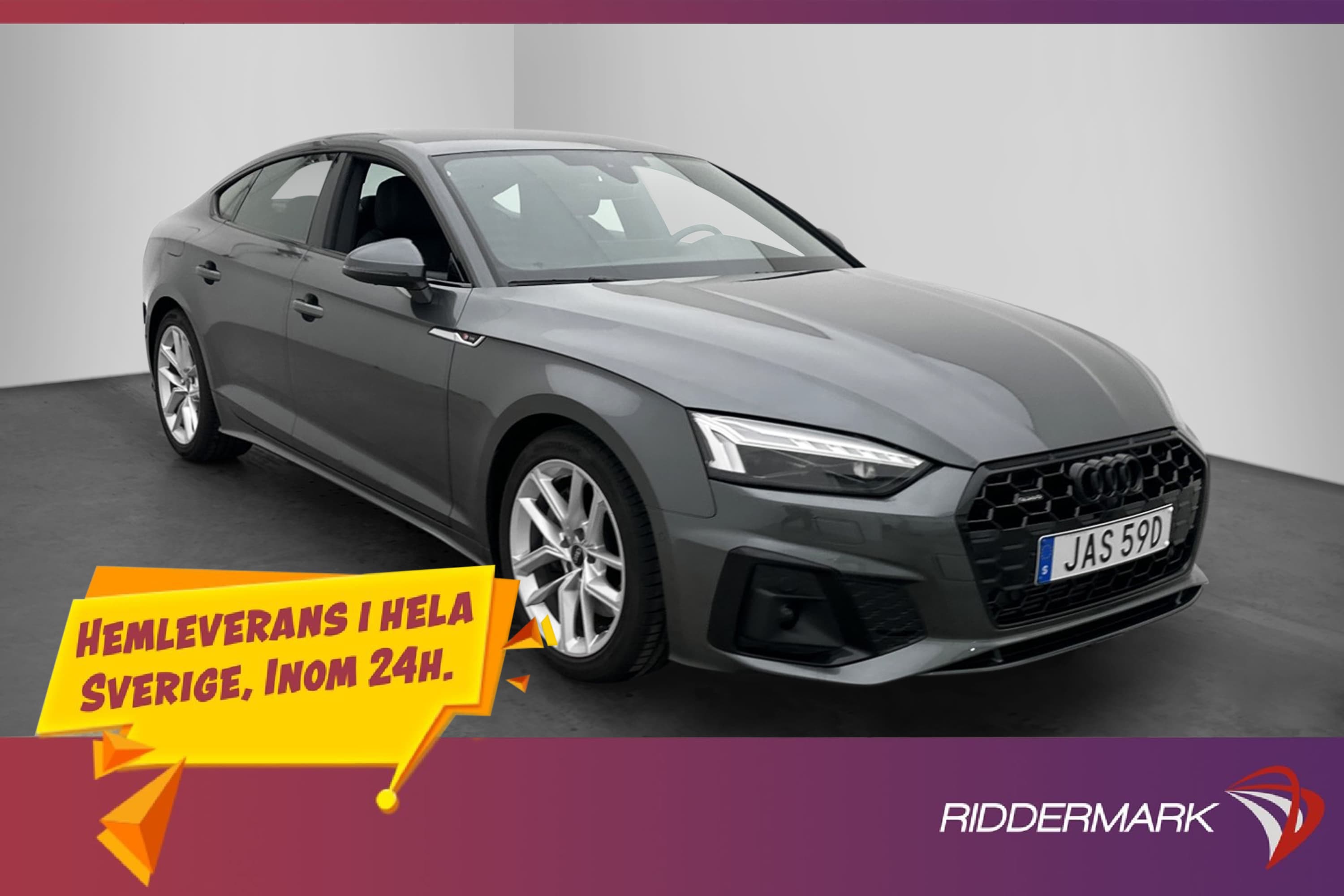 Audi A5 45 TFSI 265hk Quattro S-Line Cockpit 360° Navi