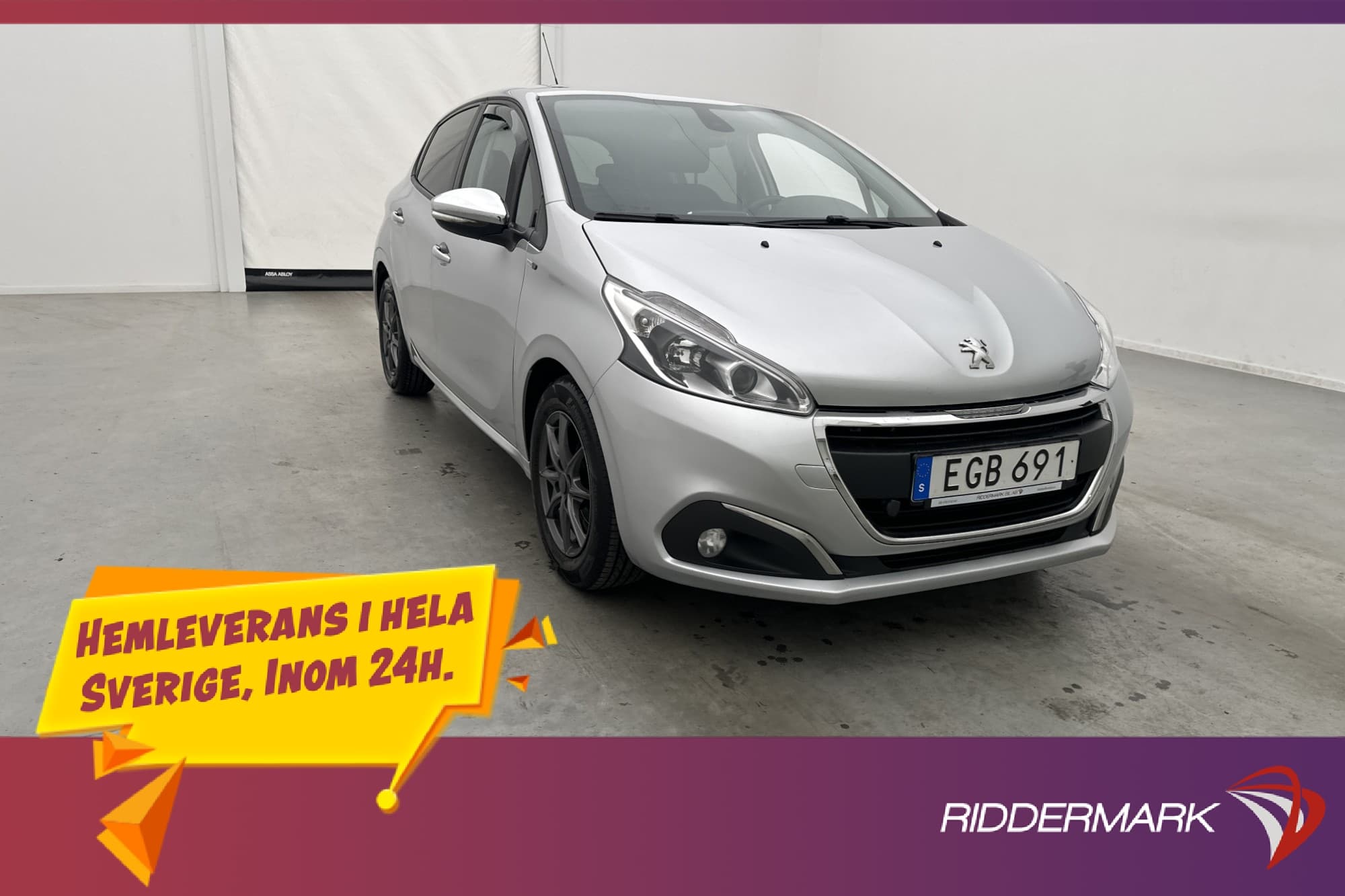 Peugeot 208 1.2 PureTech 82hk M&K-Värmare Sensorer Navi