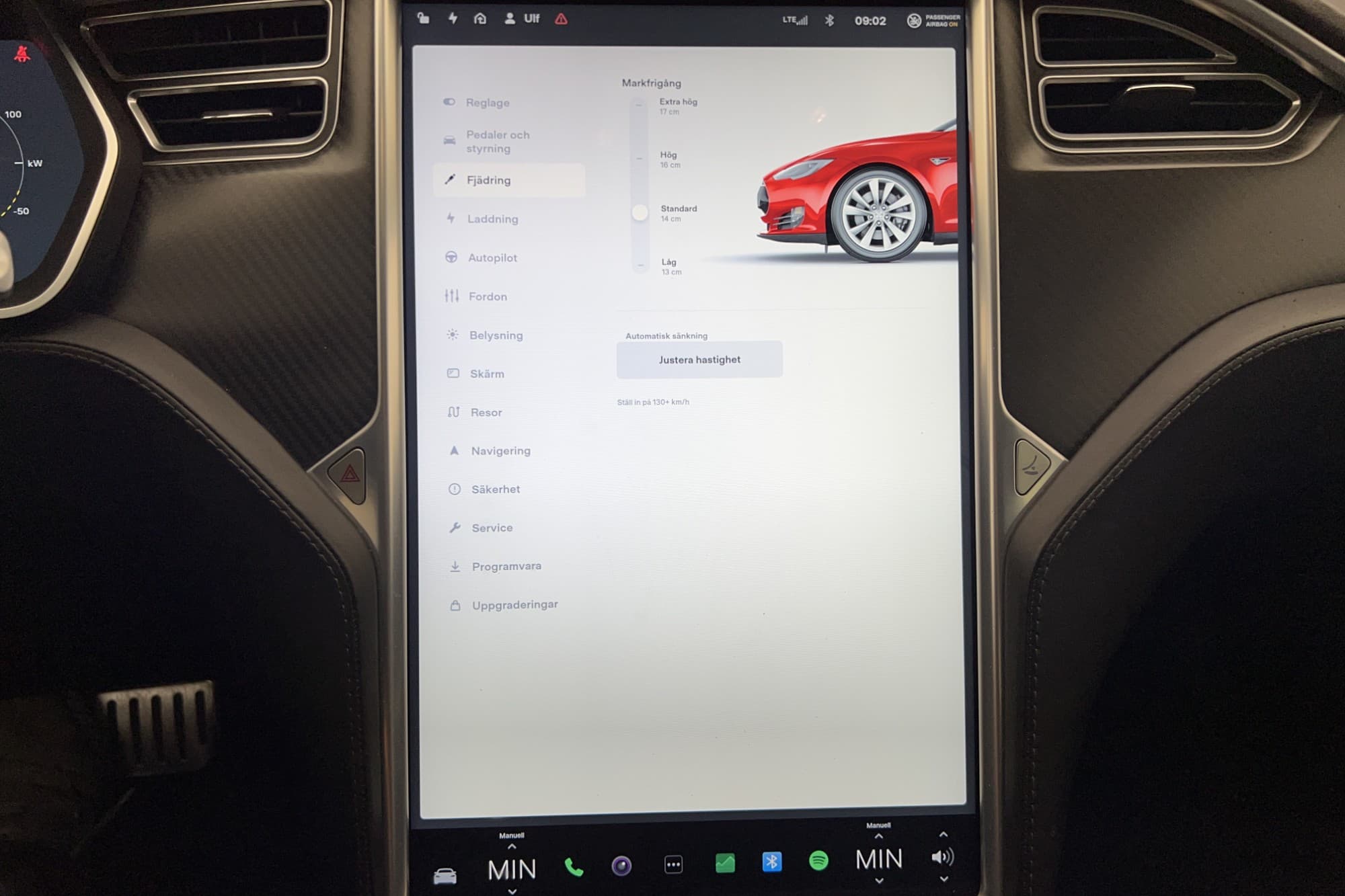 Tesla Model S P85D Luftfjädring Kolfiber CCS Svensksåld