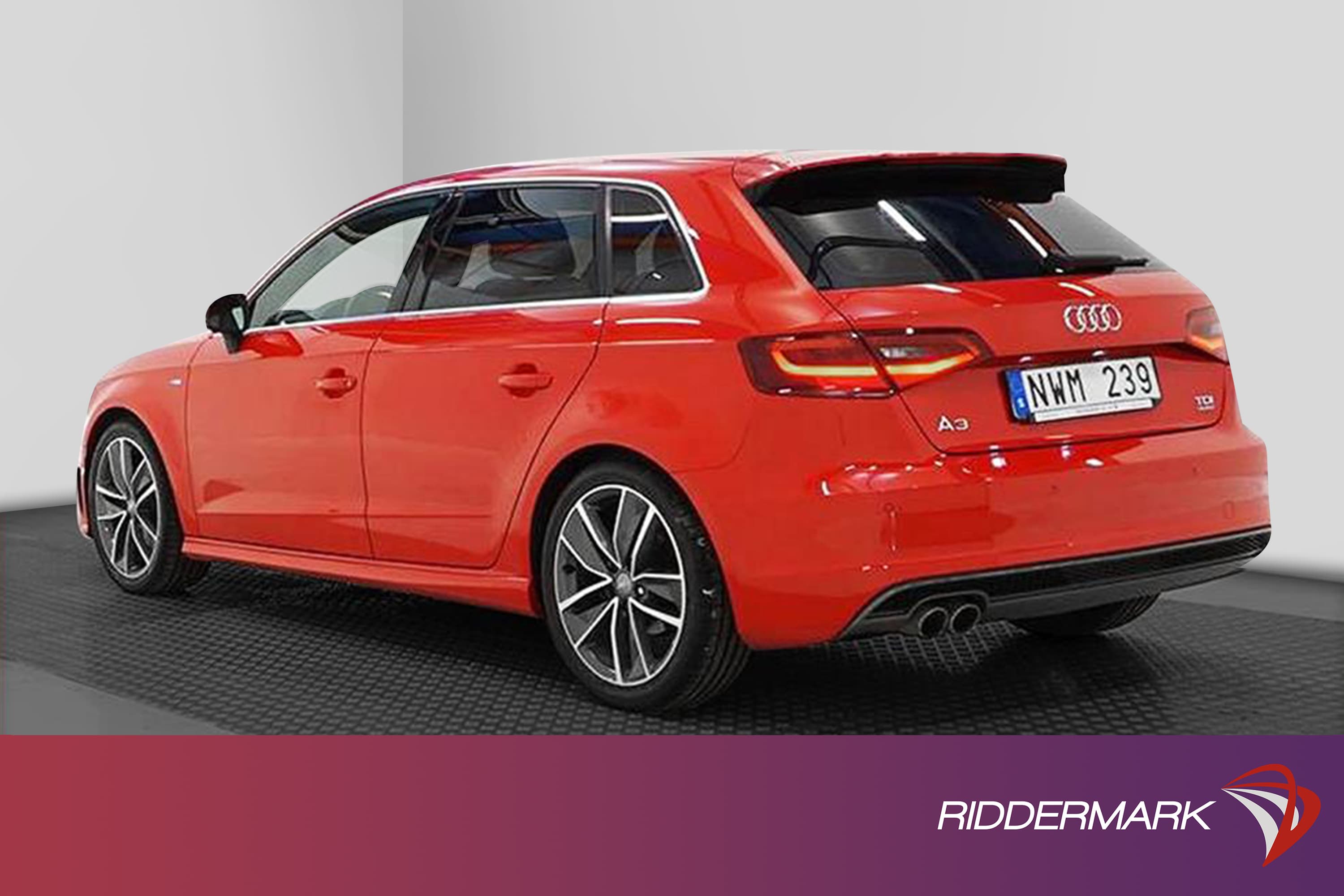 Audi A3 2.0 TDI 184hk Quattro S-Line M-värm 0.49l/milexteriör