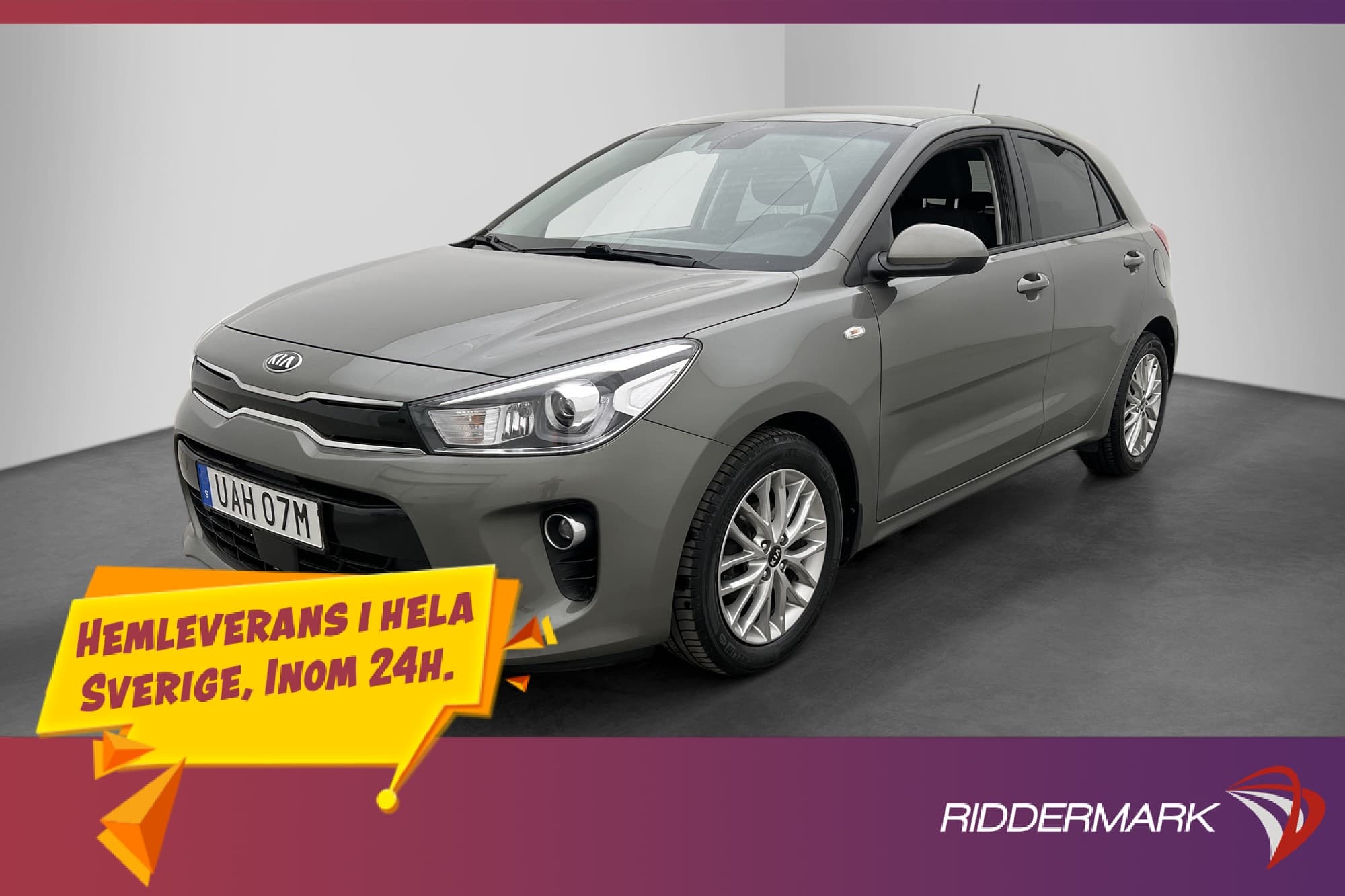 Kia Rio 1.2 84hk GLS Kamera CarPlay Rattvärme Farthållare
