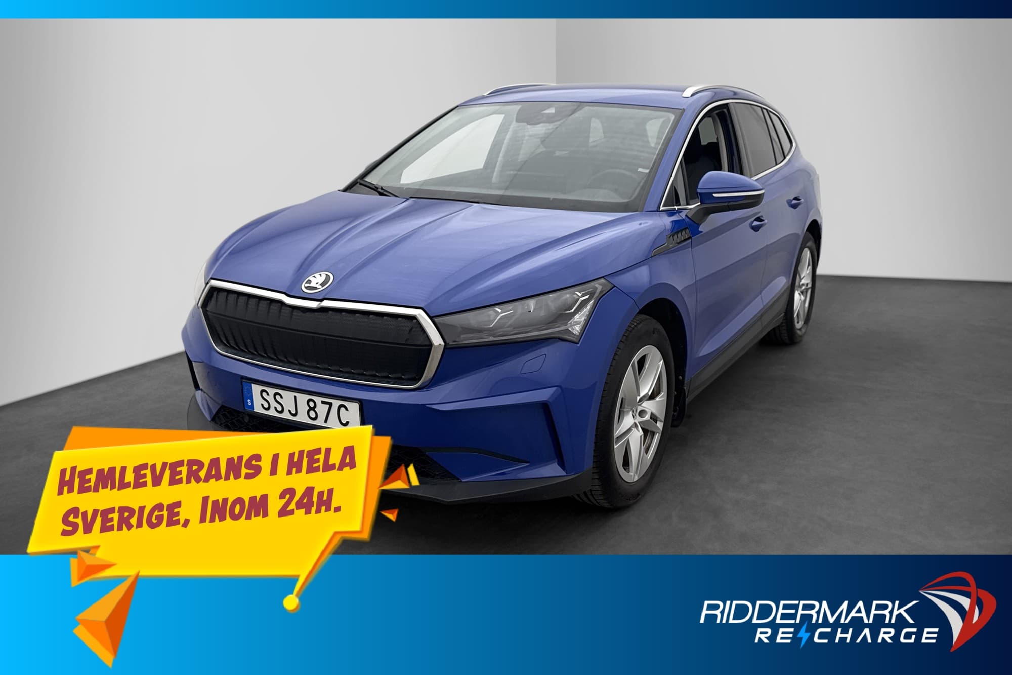 Skoda Enyaq 80x 265hk Värmare Dragkrok Kamera CarPlay MOMS