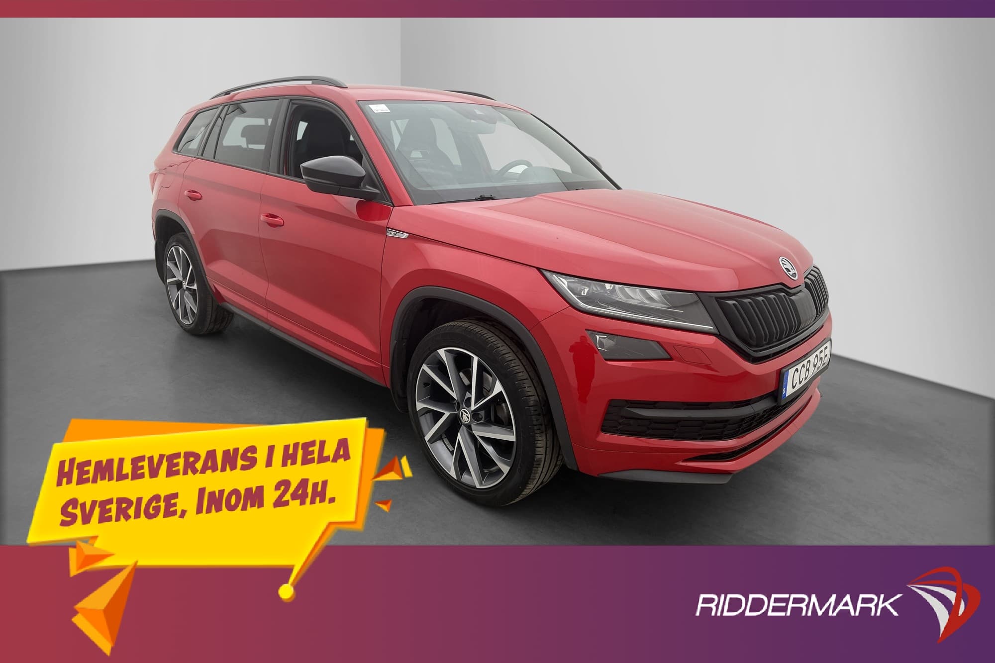 Škoda Kodiaq 190hk 4x4 Sportline 7-Sits Värmare Kamera Drag