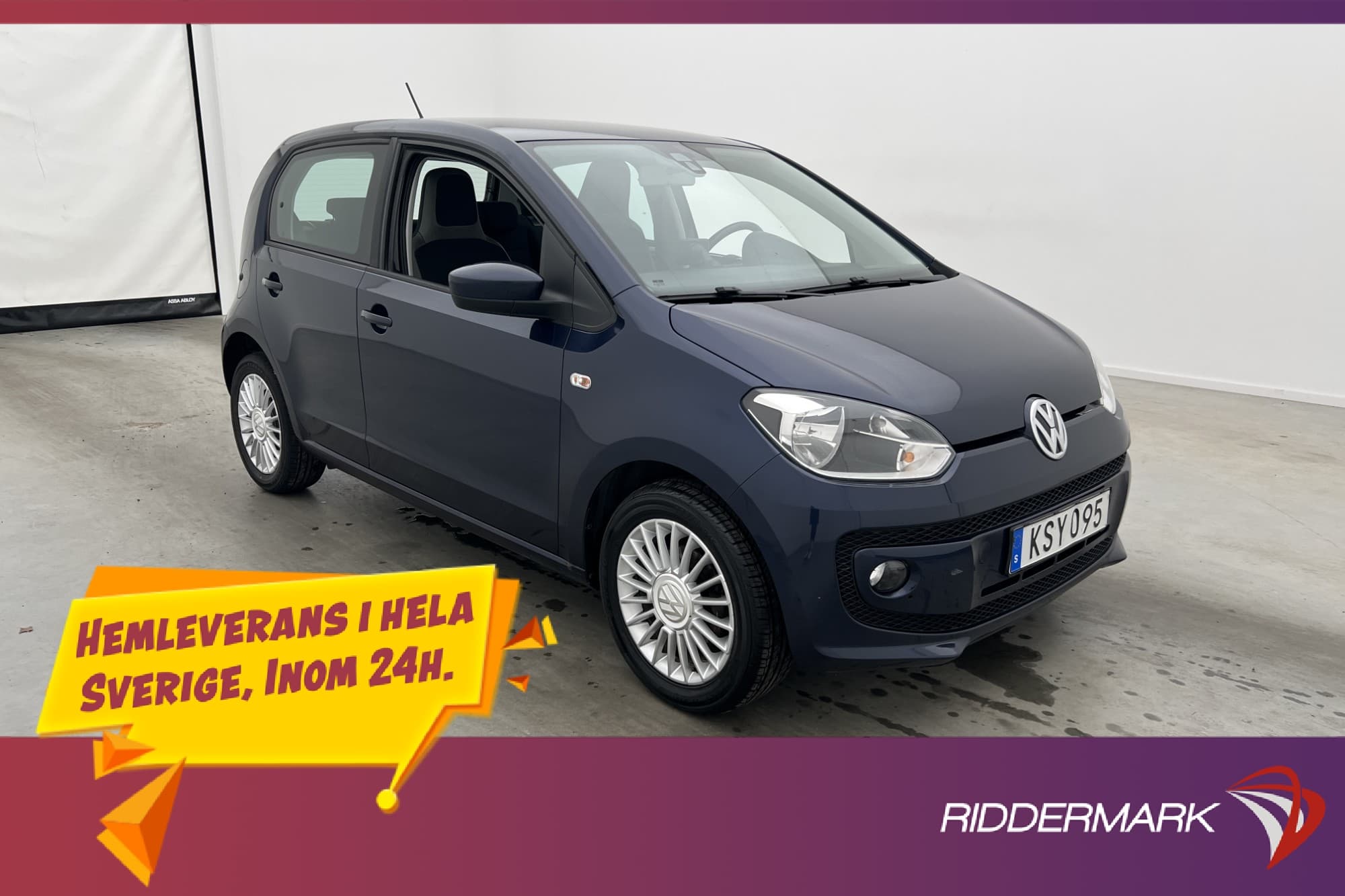 Volkswagen up! 1.0 MPI 75hk high up! 1-Ägare 0.47 l/mil 